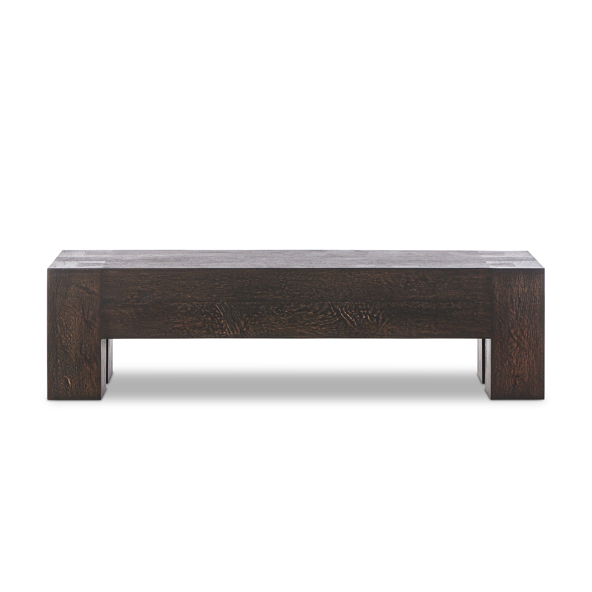 Abaso Accent Bench - Ebony Rustic Wormwood Oak