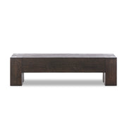 Abaso Accent Bench - Ebony Rustic Wormwood Oak