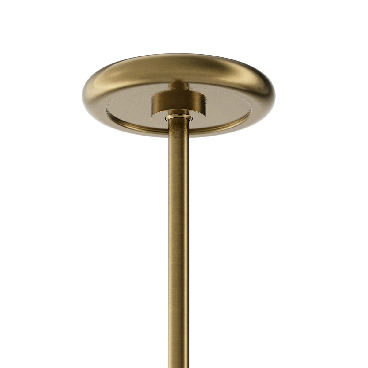 Gable Pendant (Antique Natural Brass with Oyster Shade)