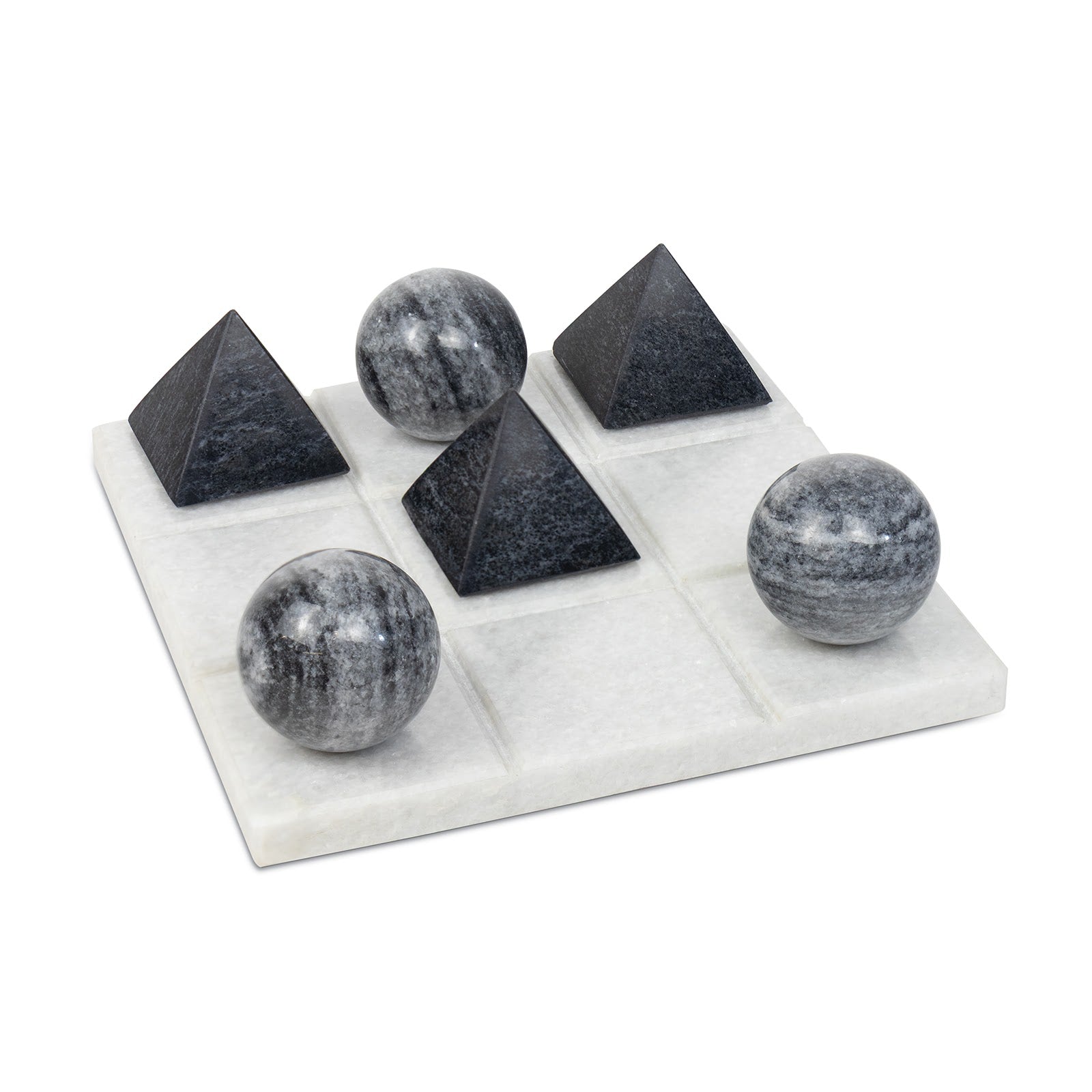 Tic Tac Toe Marble Board (White)