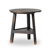 Kickapoo River Cricket Table - Distressed Black Veneer