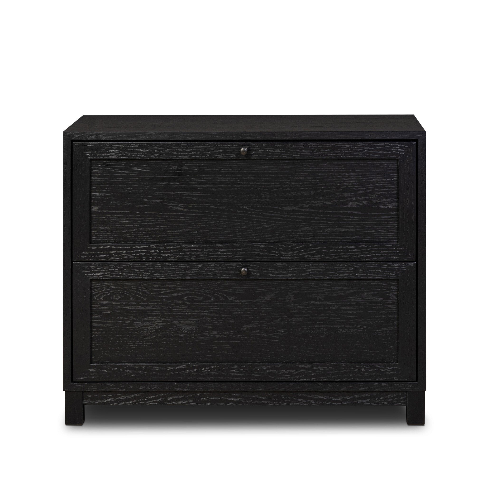 Millie Nightstand - Drifted Matte Black Veneer
