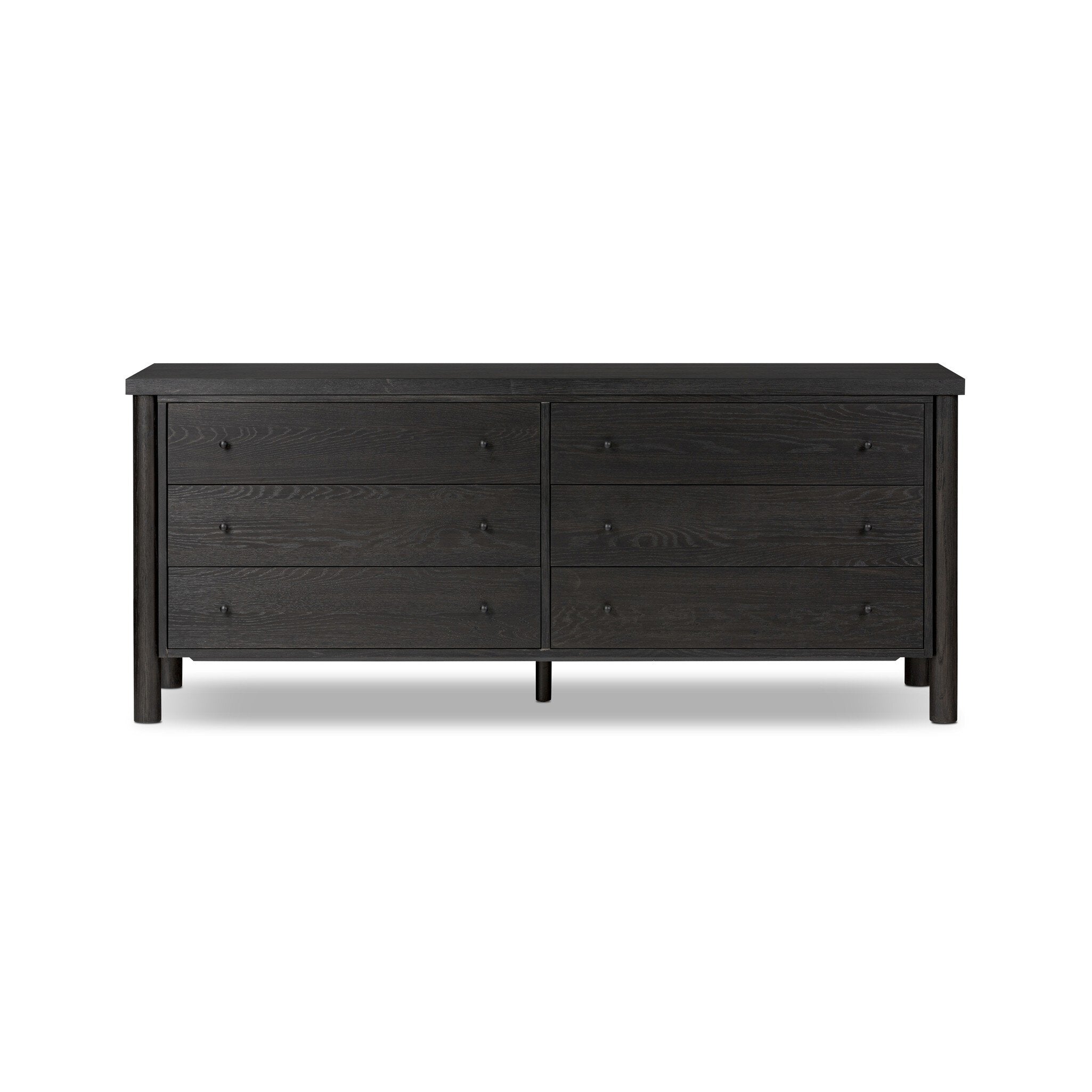 Roark 6 Drawer Dresser - Ebony Oak Veneer