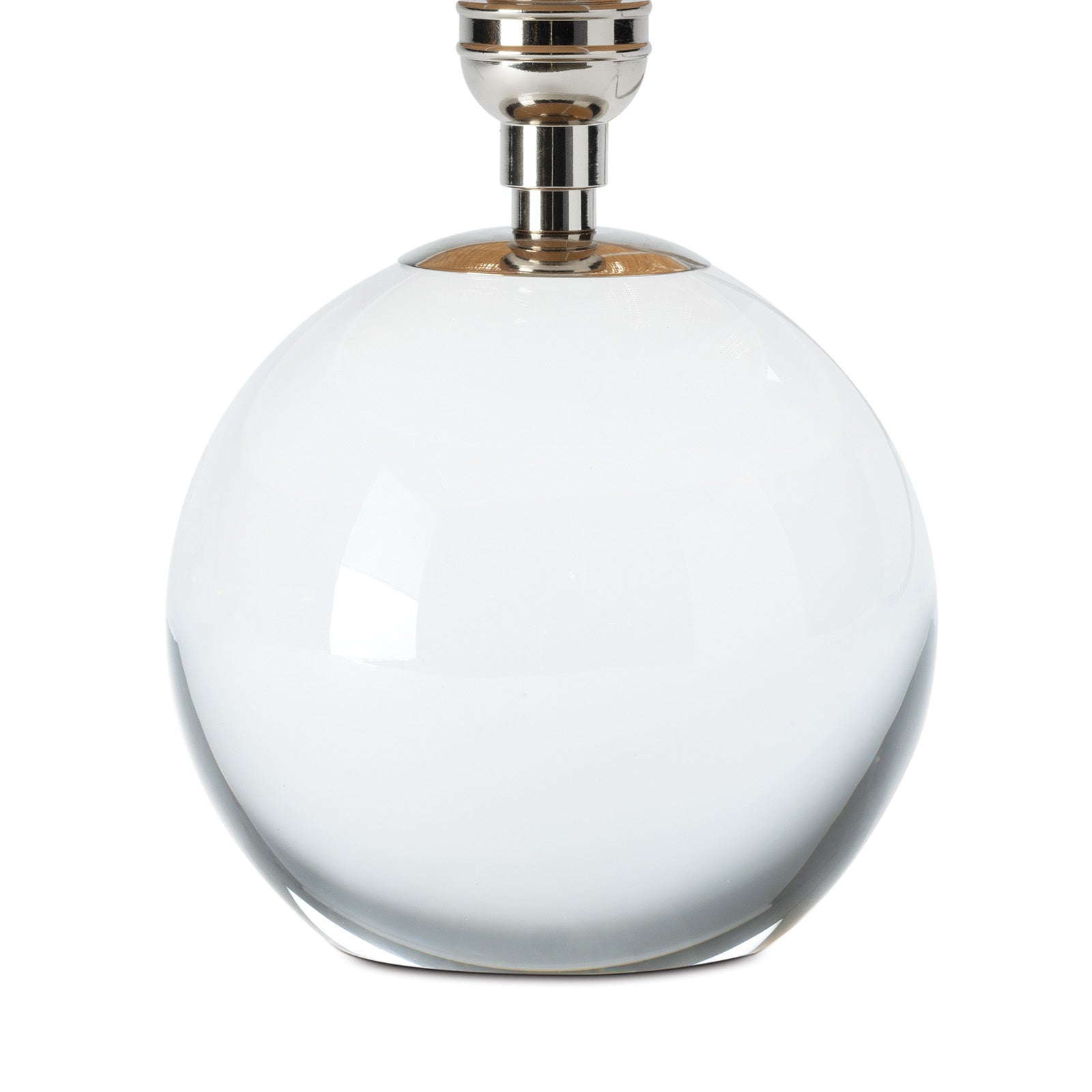 Giorgio Crystal Mini Lamp (Polished Nickel with Rattan Shade)