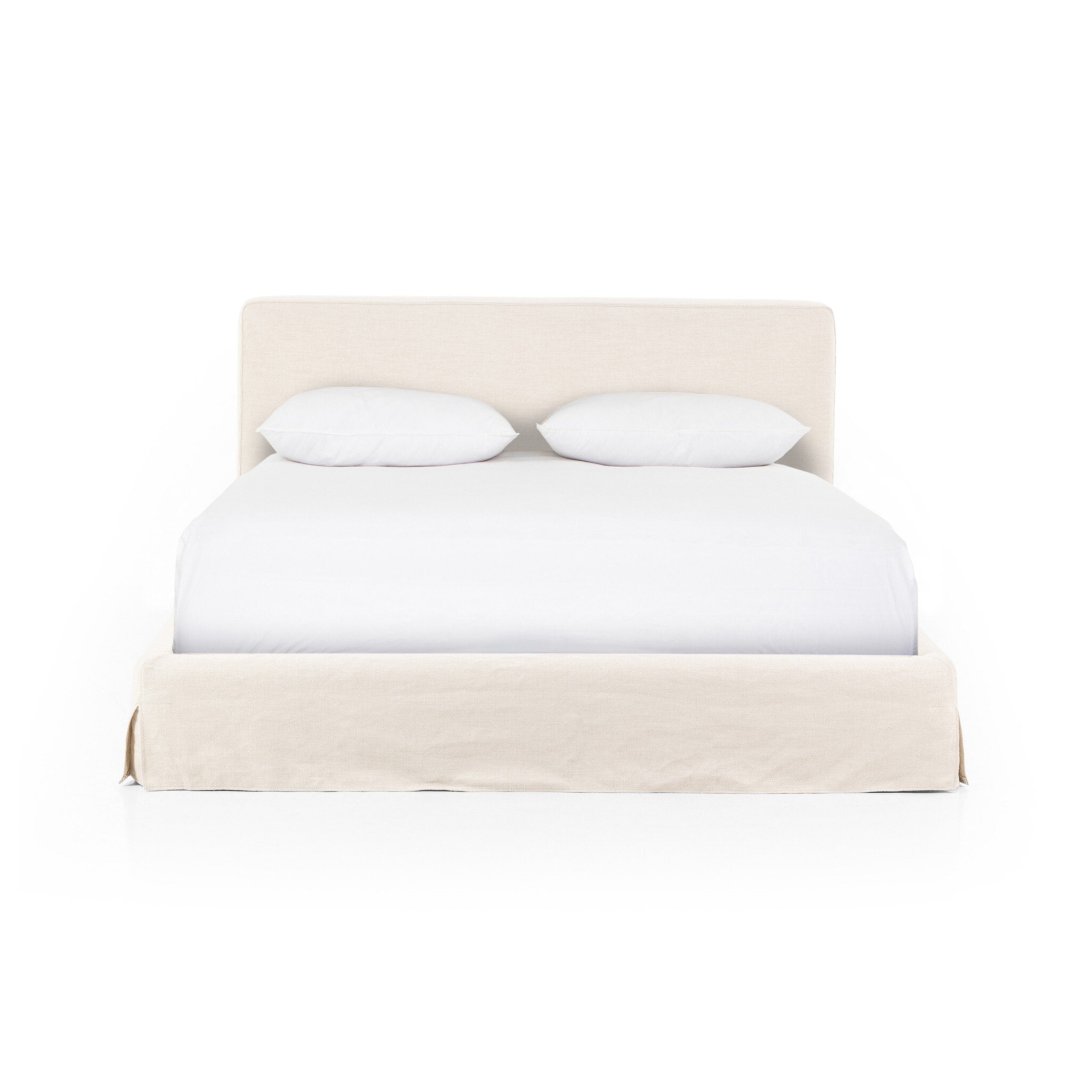 Aidan Slipcover Bed - Brussels Natural