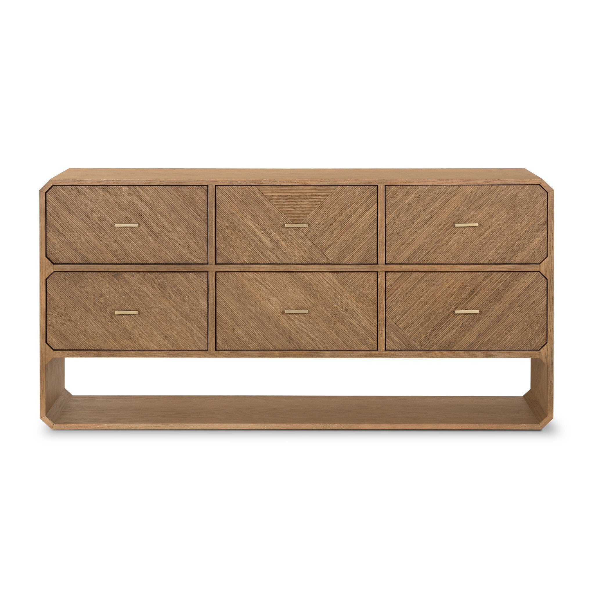 Caspian 6 Drawer Dresser - Natural Ash