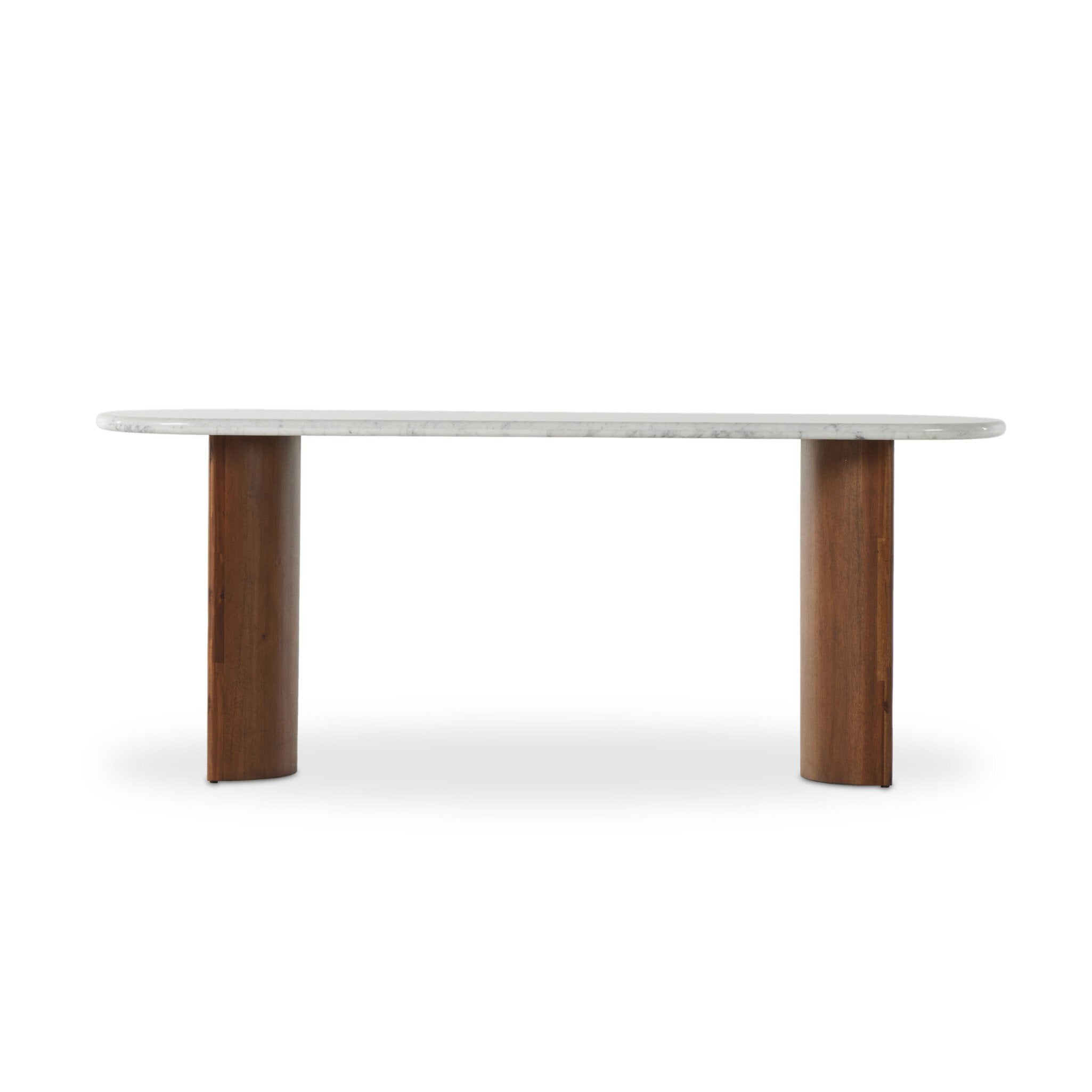 Paden Large Console Table - Italian White Marble
