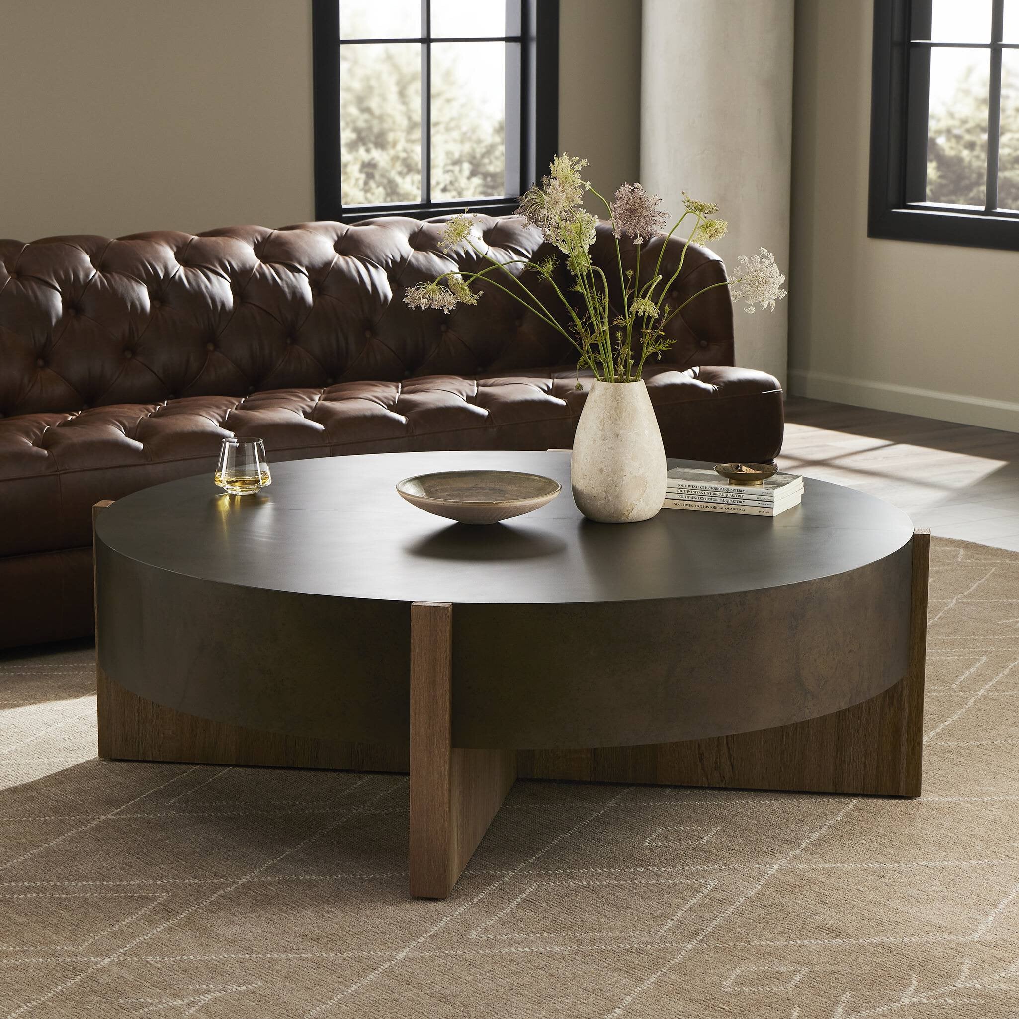 Bingham Large Coffee Table - Distressed Iron