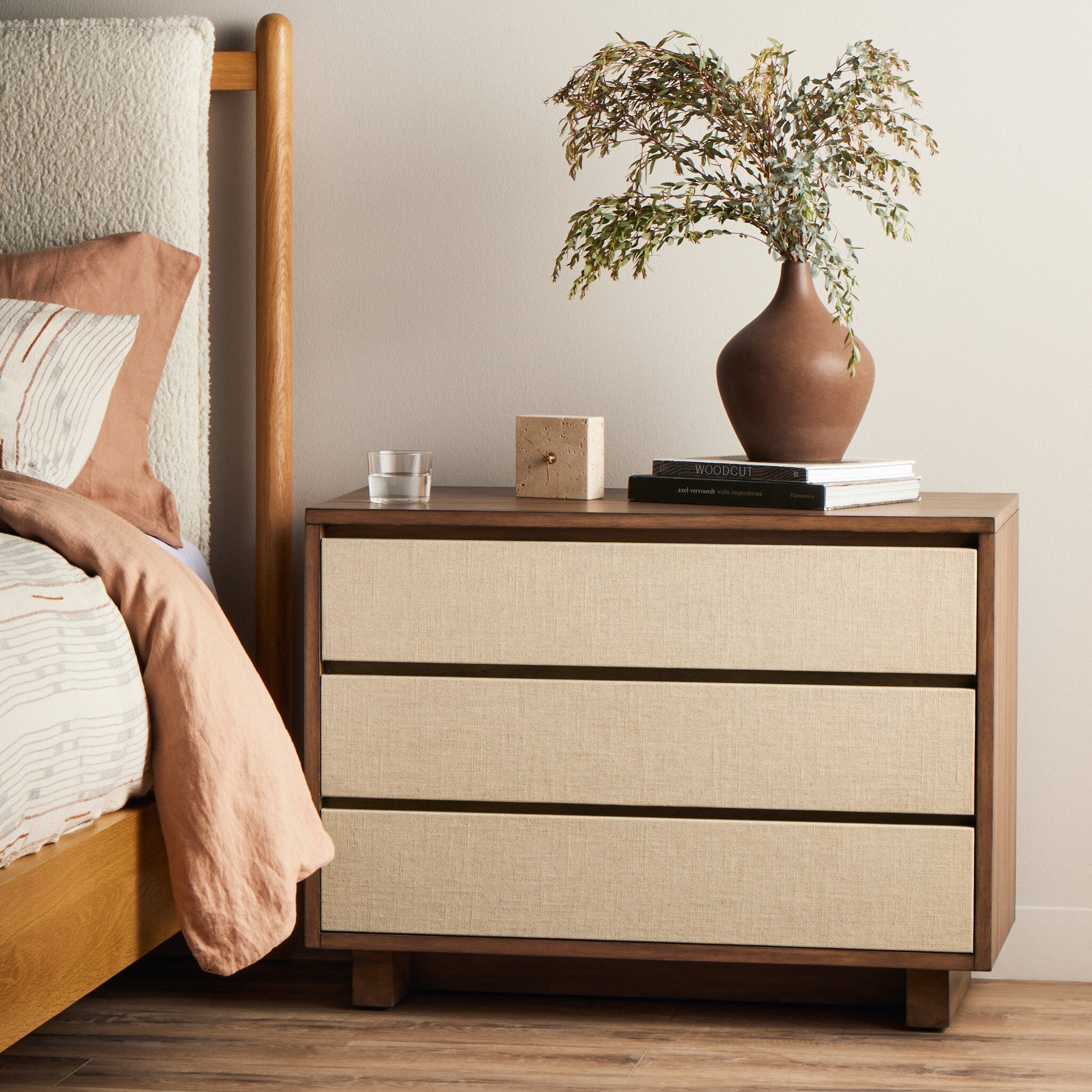 Grove Nightstand - Russet Mahogany Veneer