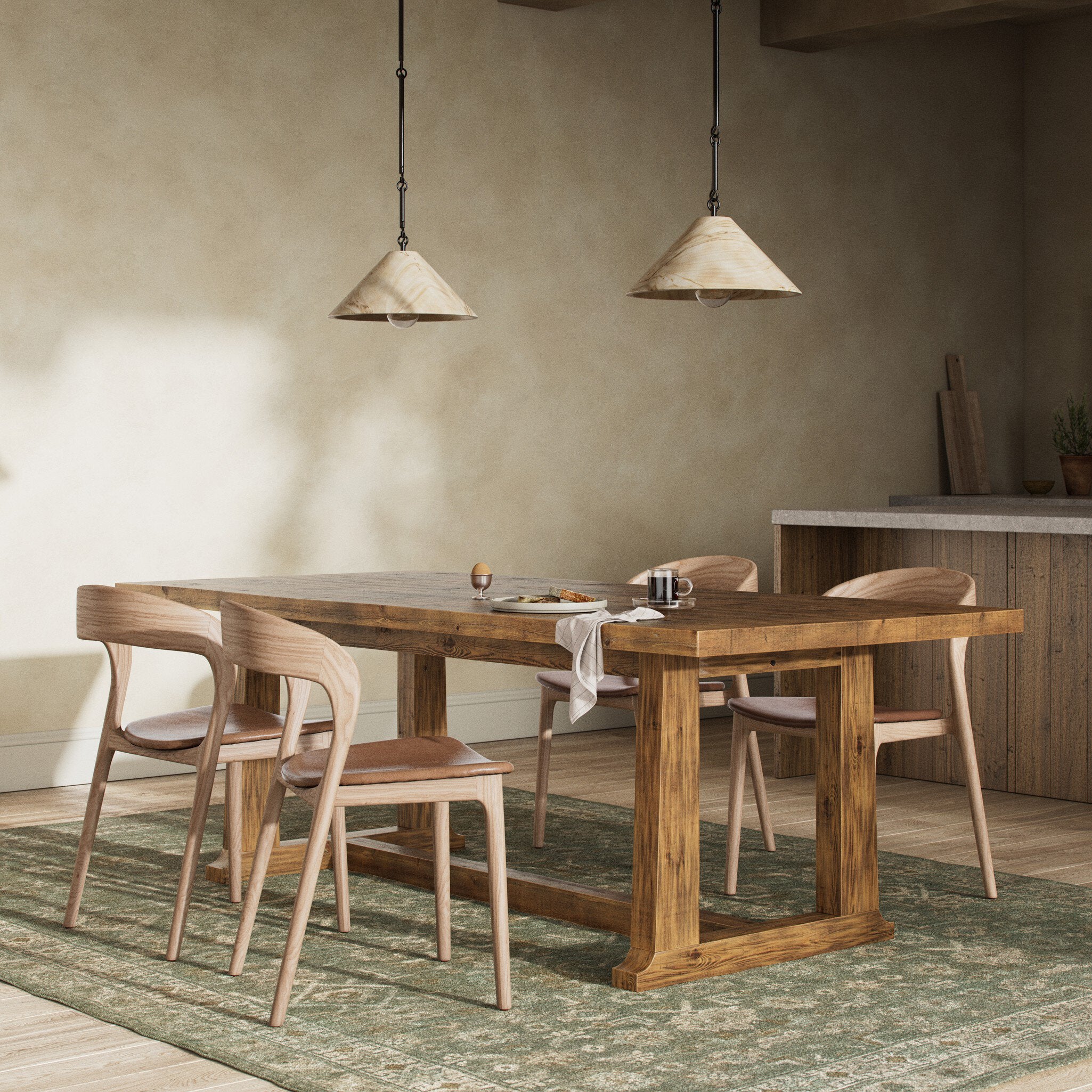 Otto Dining Table - Waxed Pine
