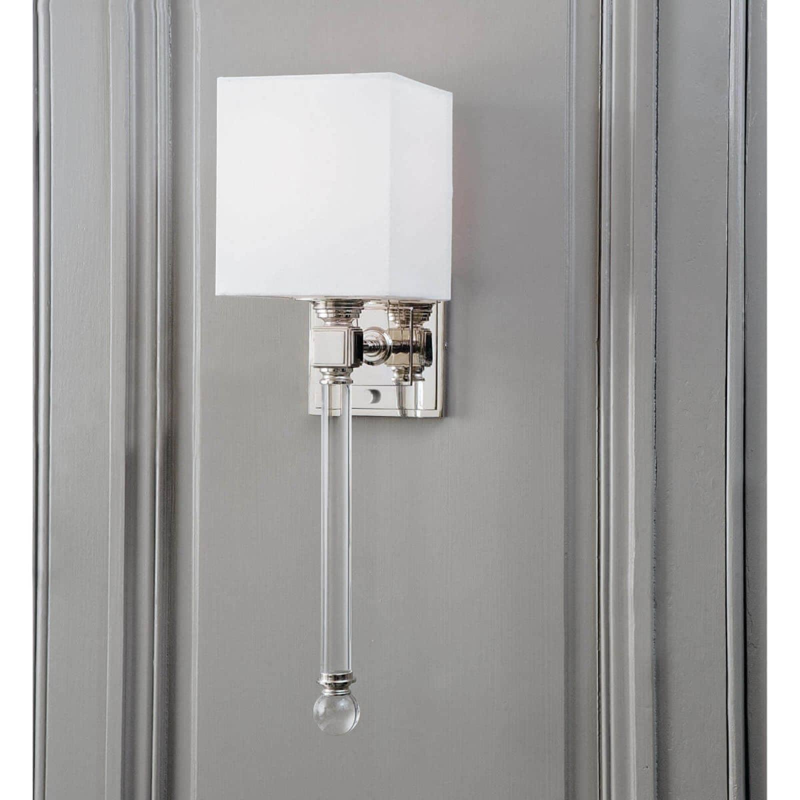 Crystal Tail Sconce (Polished Nickel)