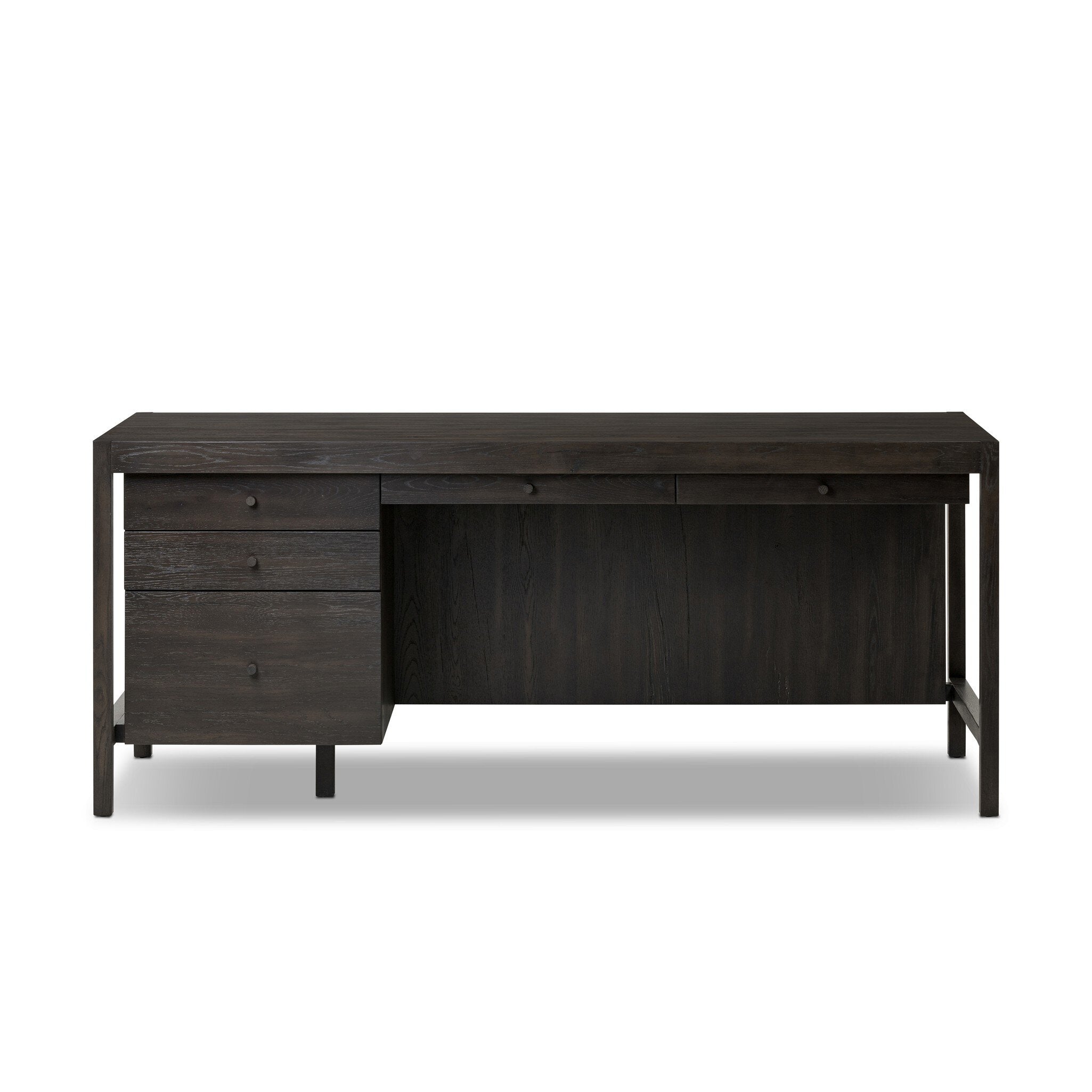 Suspension Desk - Smoked Black Veneer
