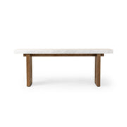 Olympia Console Table - White Carrara Marble