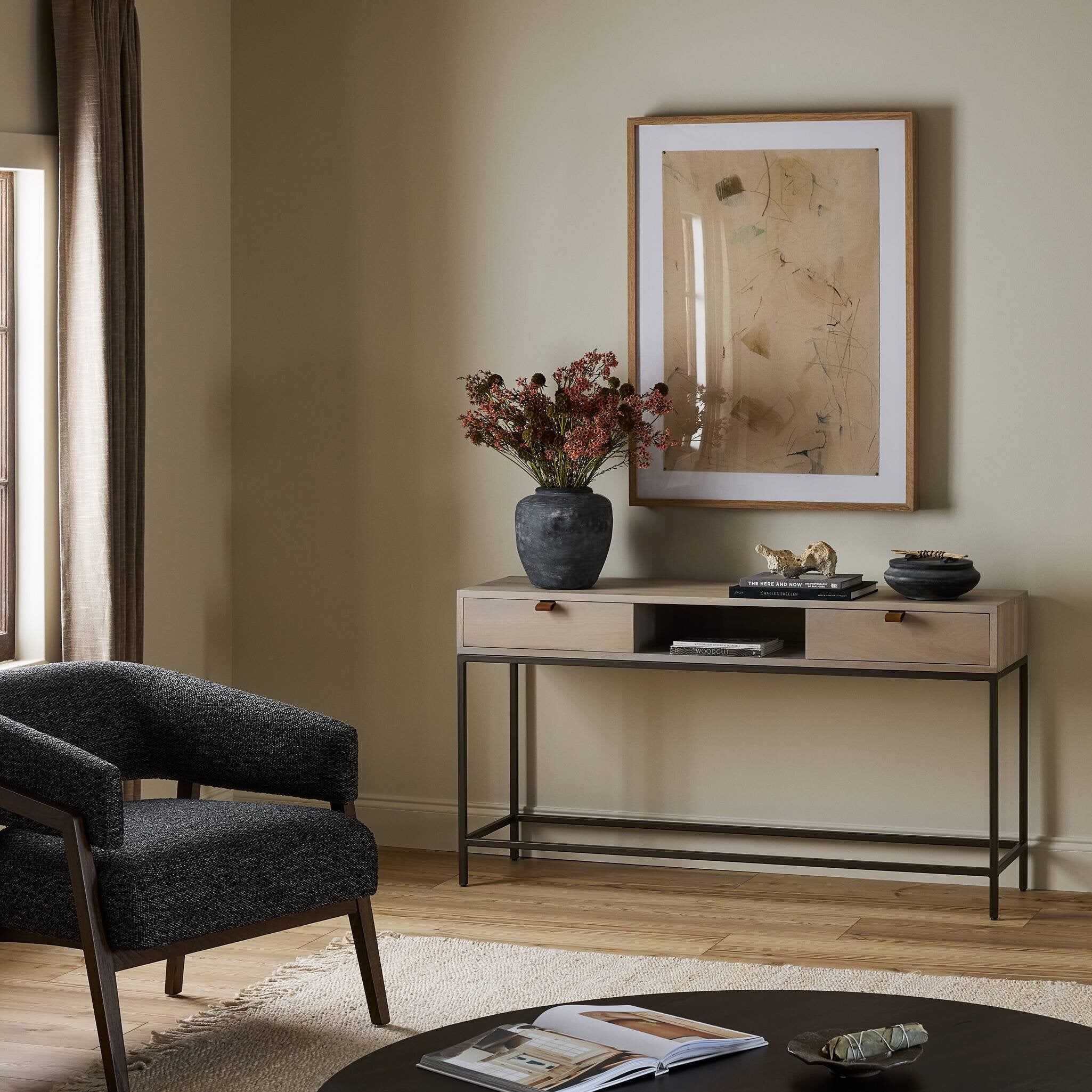 Trey Console Table - Natural Iron