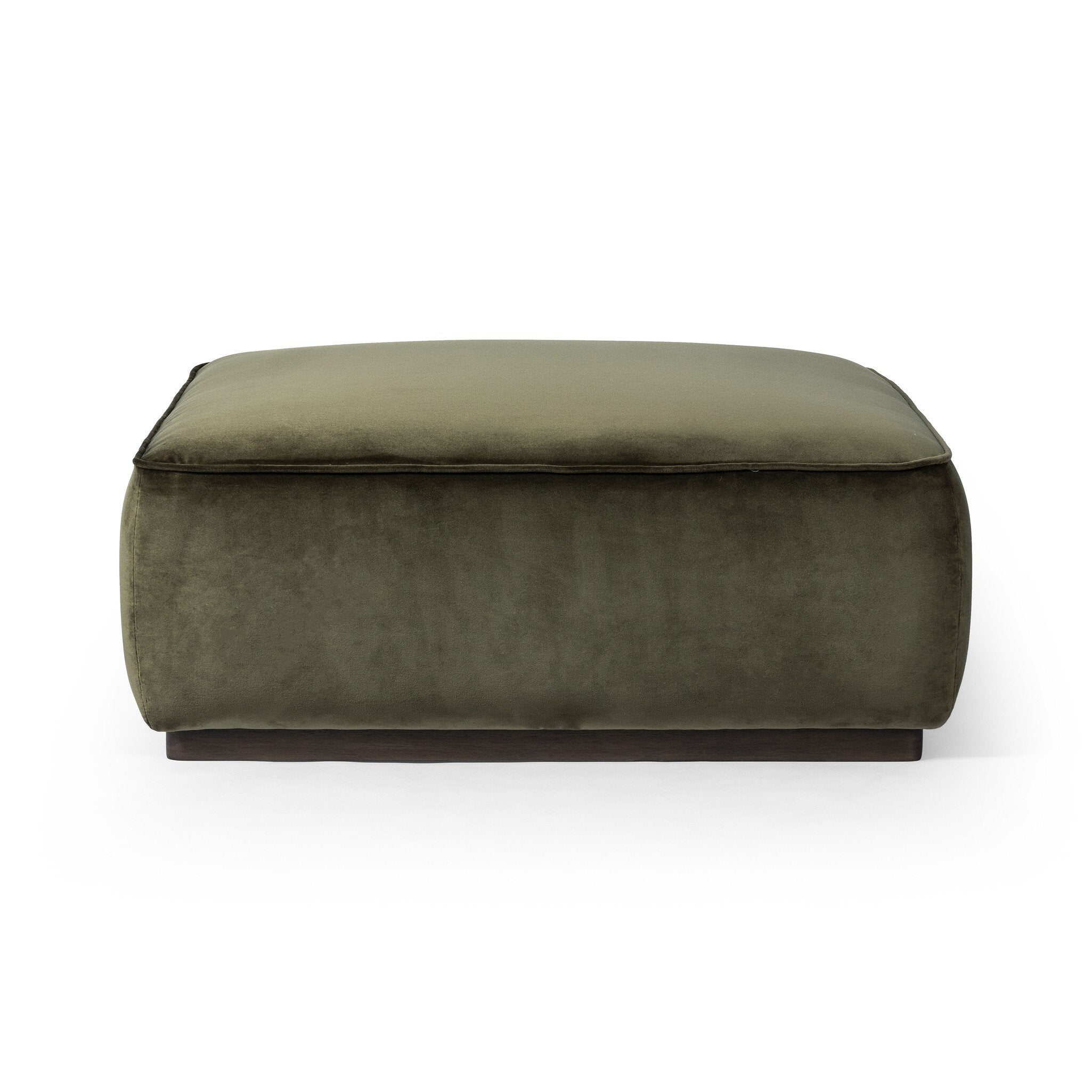 Sinclair Square Ottoman-36" - Surrey Olive