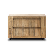Abaso Nightstand - Rustic Wormwood Oak