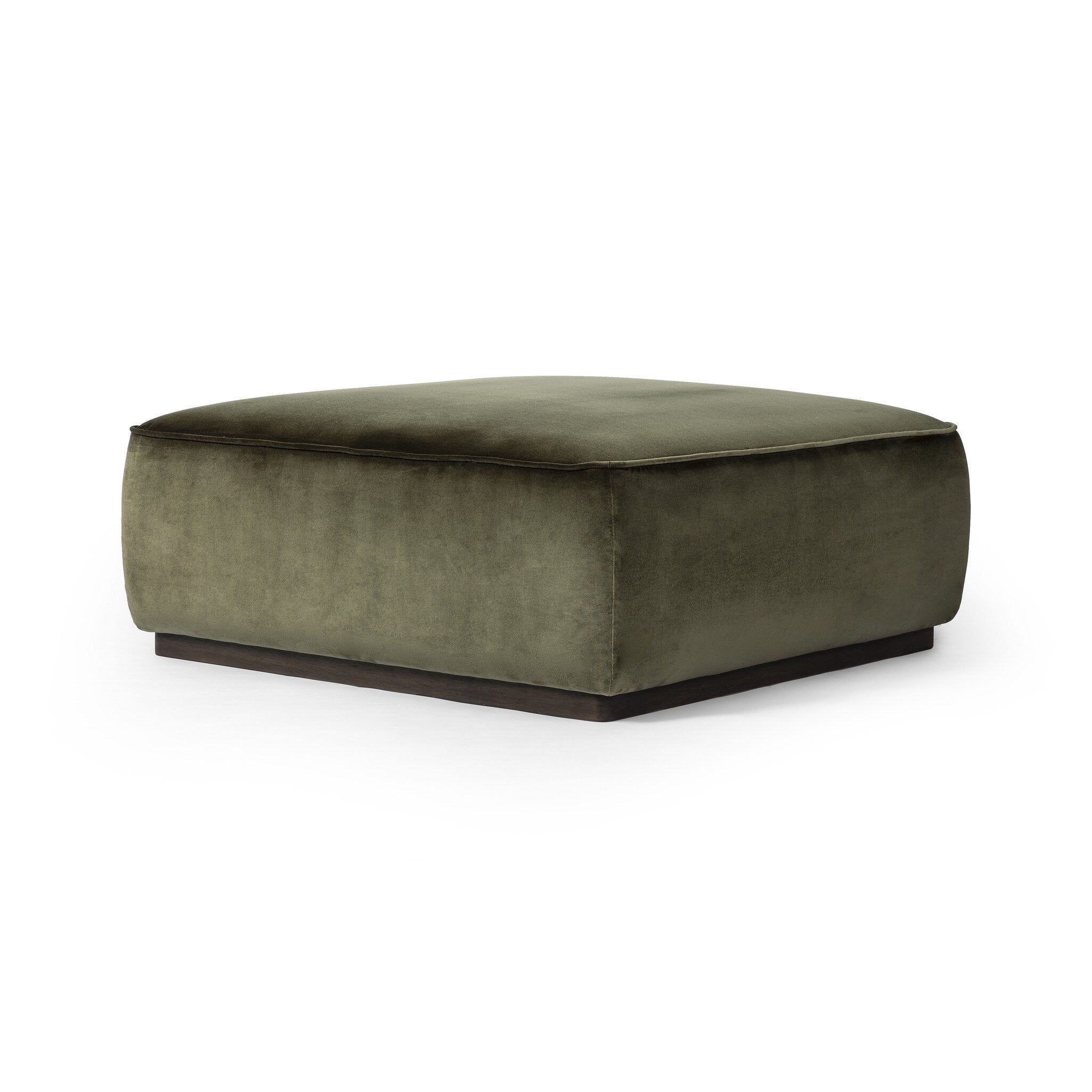 Sinclair Square Ottoman-36" - Surrey Olive