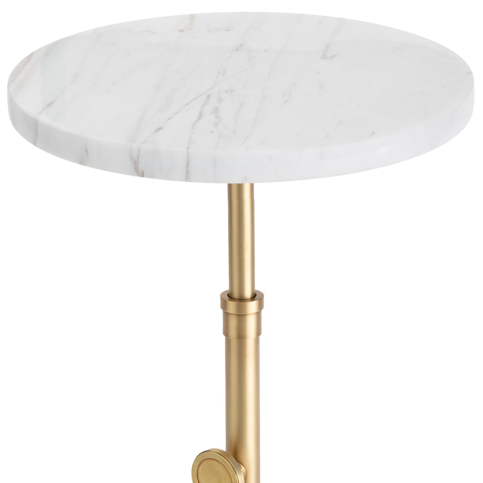 Myles Accent Table (Natural Brass)