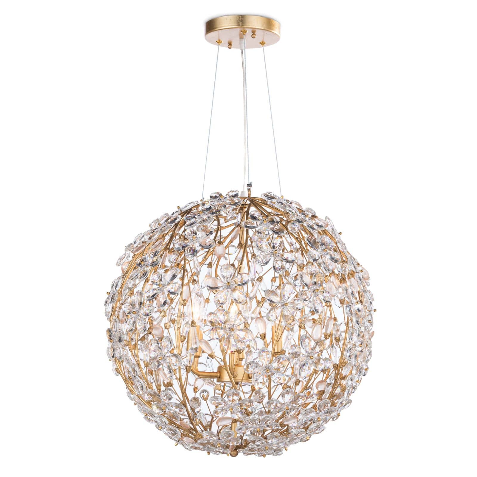 Cheshire Chandelier Small (Gold Leaf)