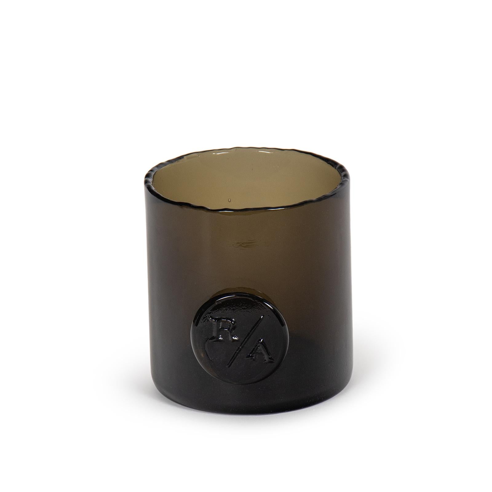 Monogram Glass Votive Small (Smoke)