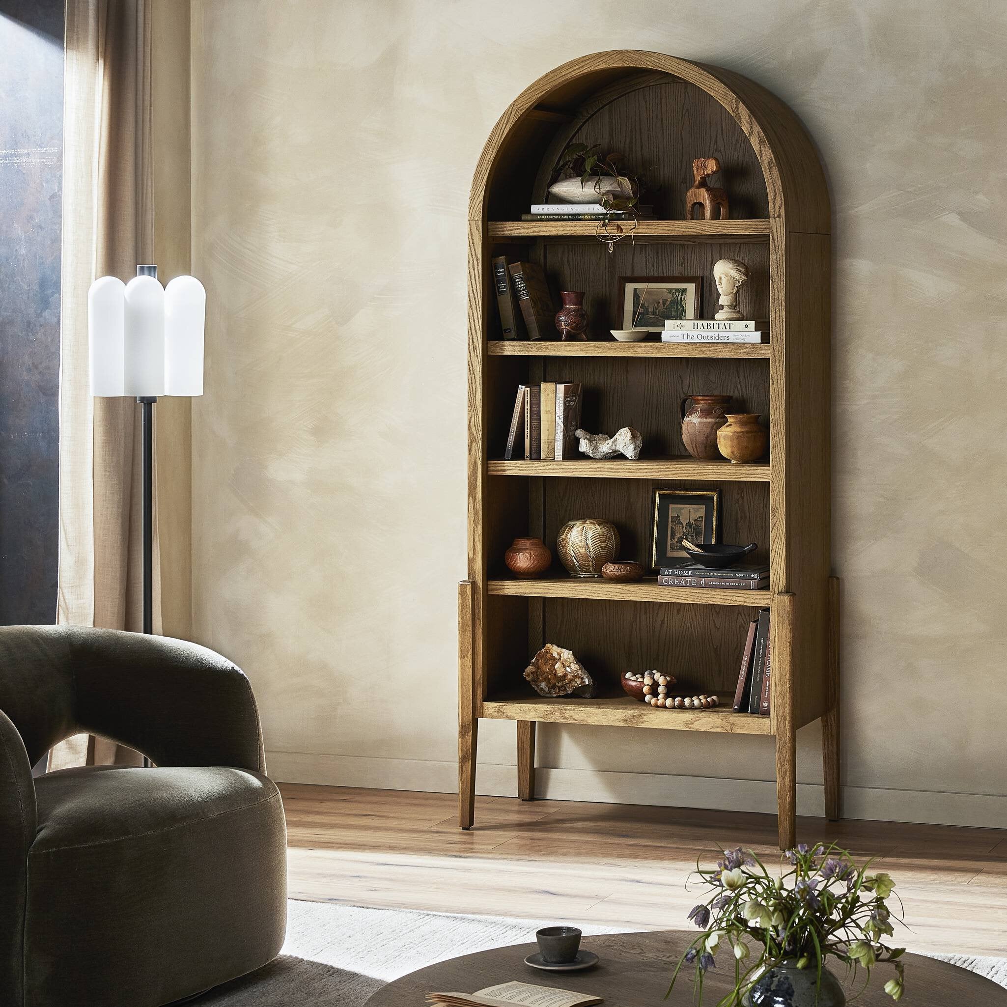 Tolle Bookcase - Drifted Oak Solid