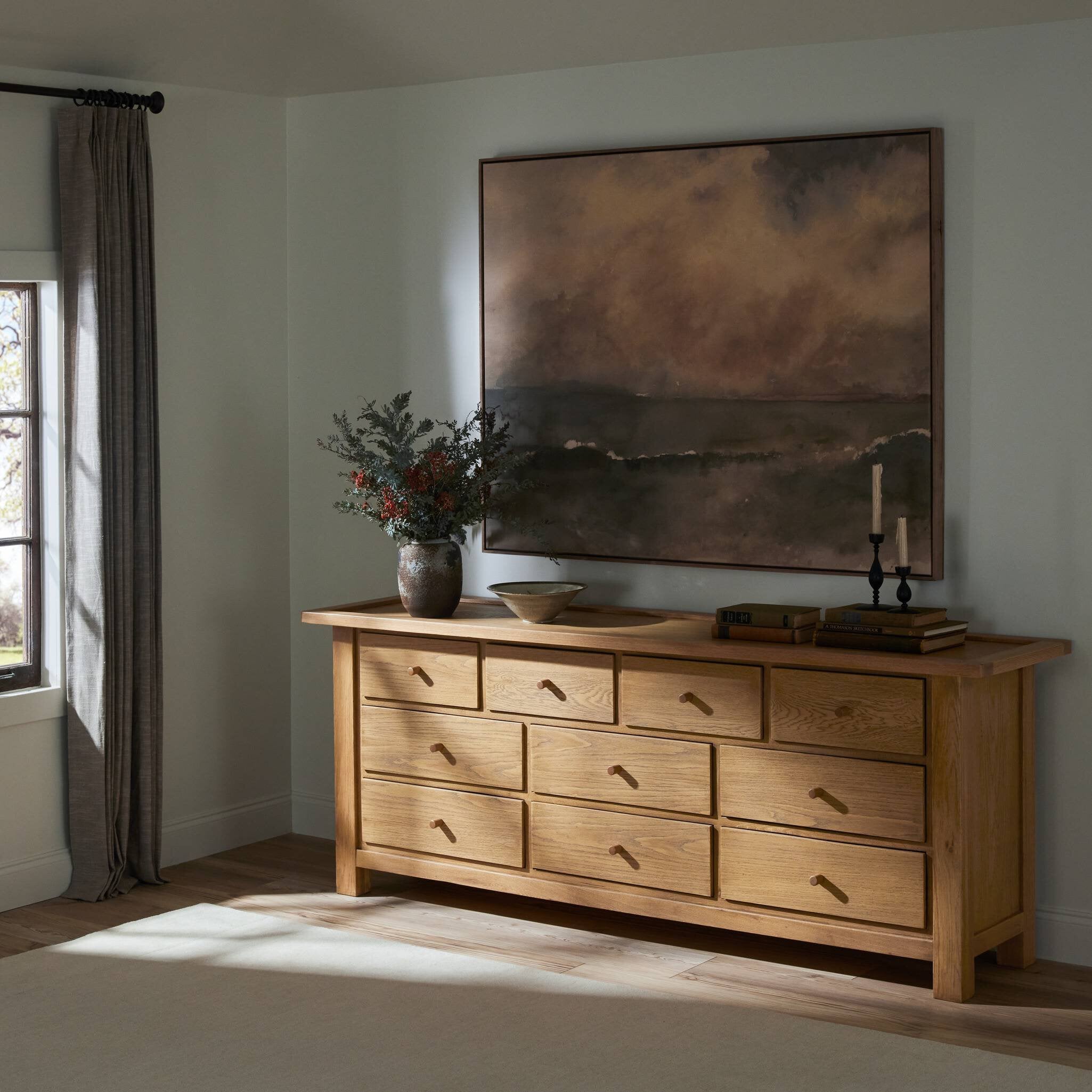 Millbrook Dresser - Natural Light Oak Veneer