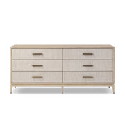 Rosenell 6 Drawer Dresser - Natural Paper Cord