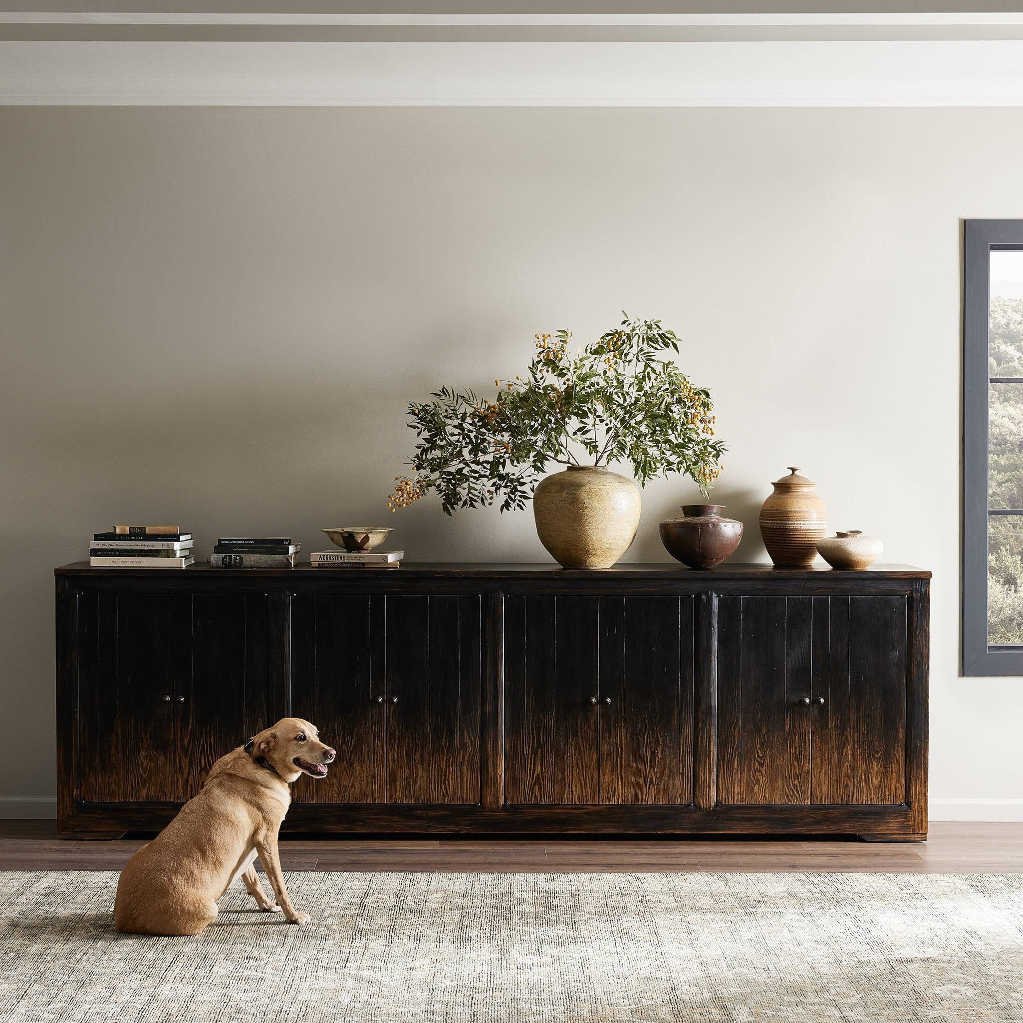 It Takes An Hour Sideboard - Distressed Black