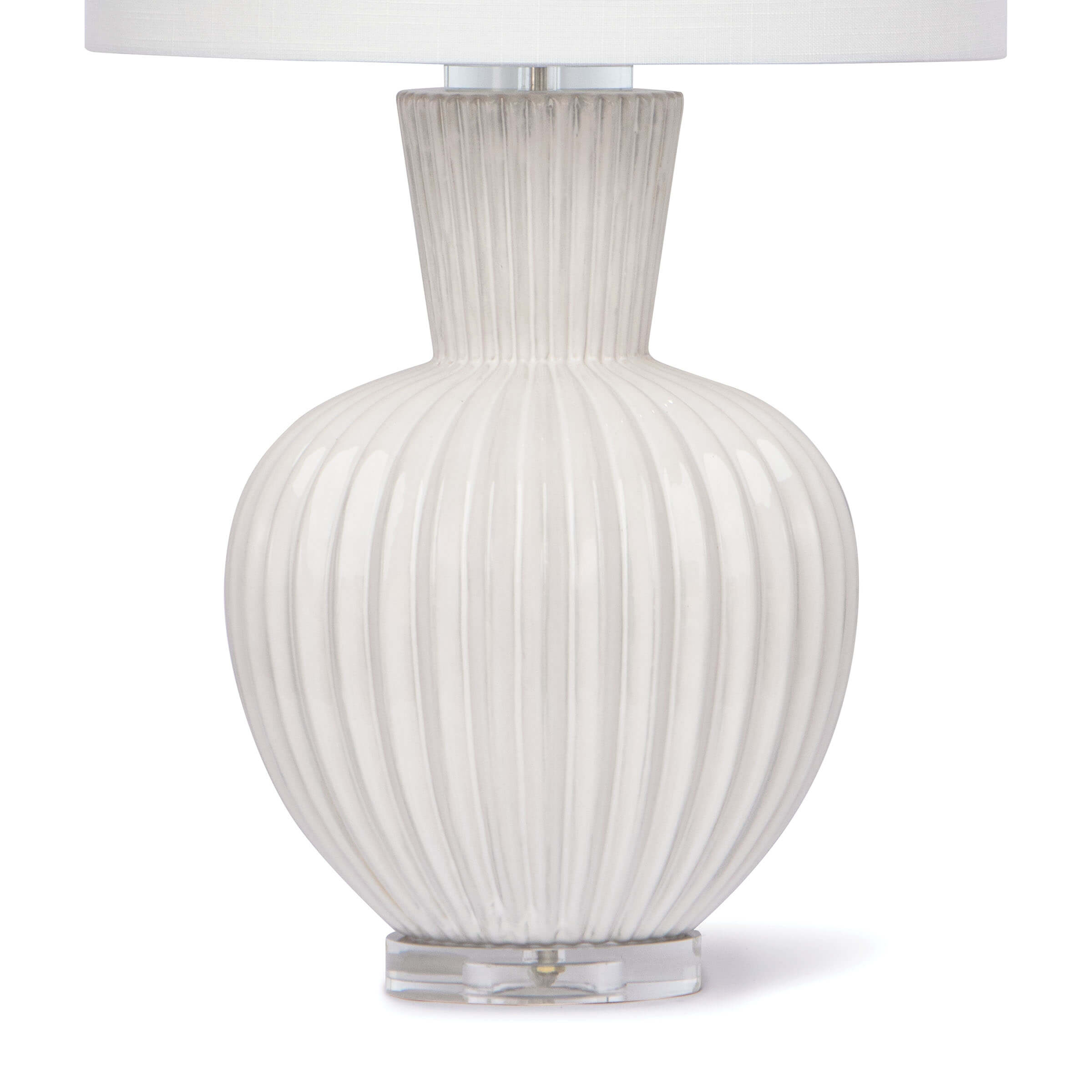 Madrid Ceramic Table Lamp (White)