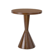 Gabe Leather Accent Table (Cognac)