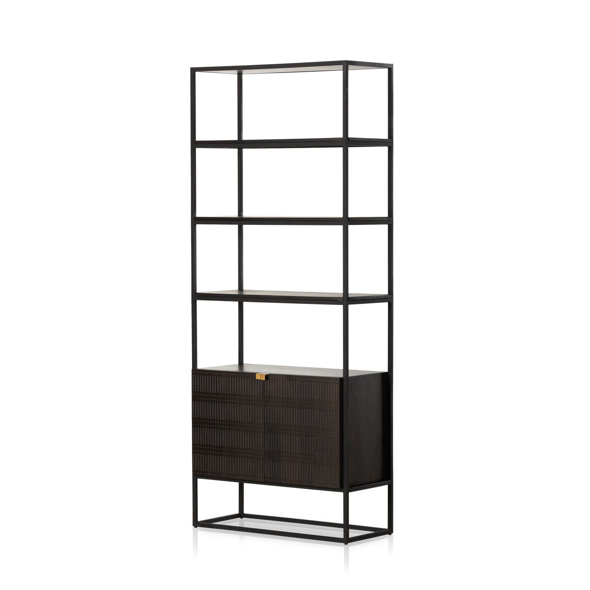 Kelby Bookcase - Gunmetal