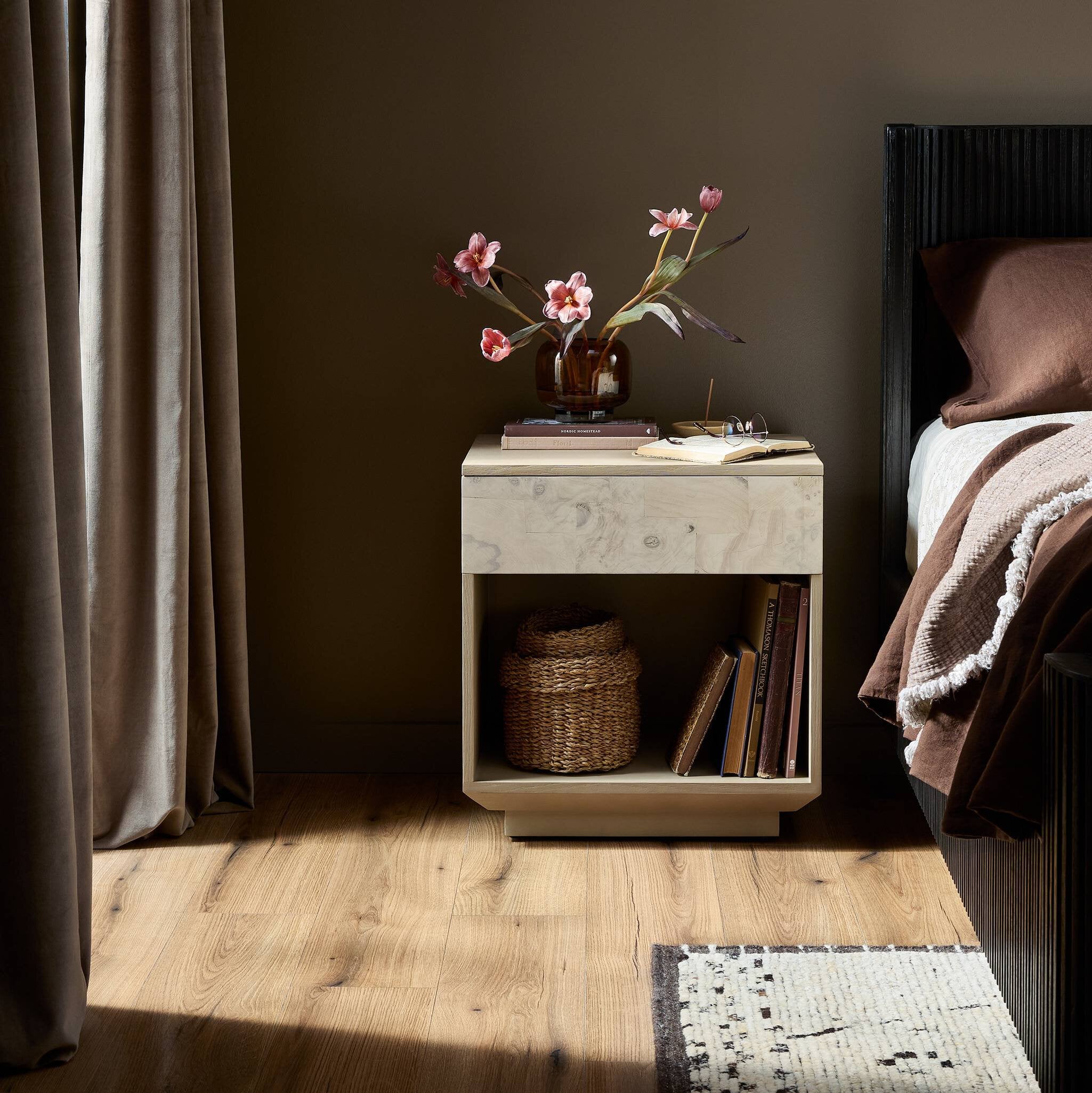 Journey Nightstand - White Mahogany
