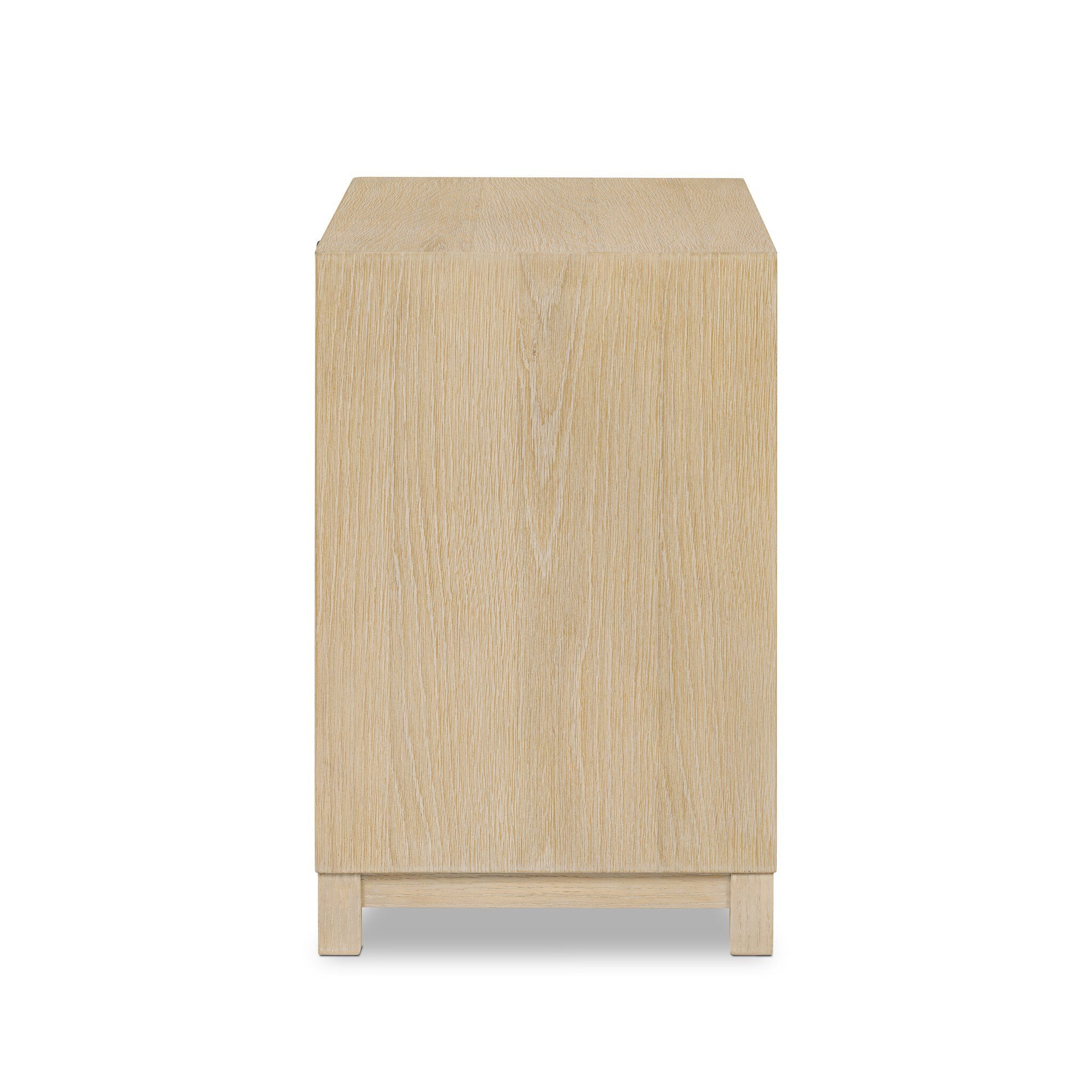 Millie Nightstand - Light Bleach Oak Veneer