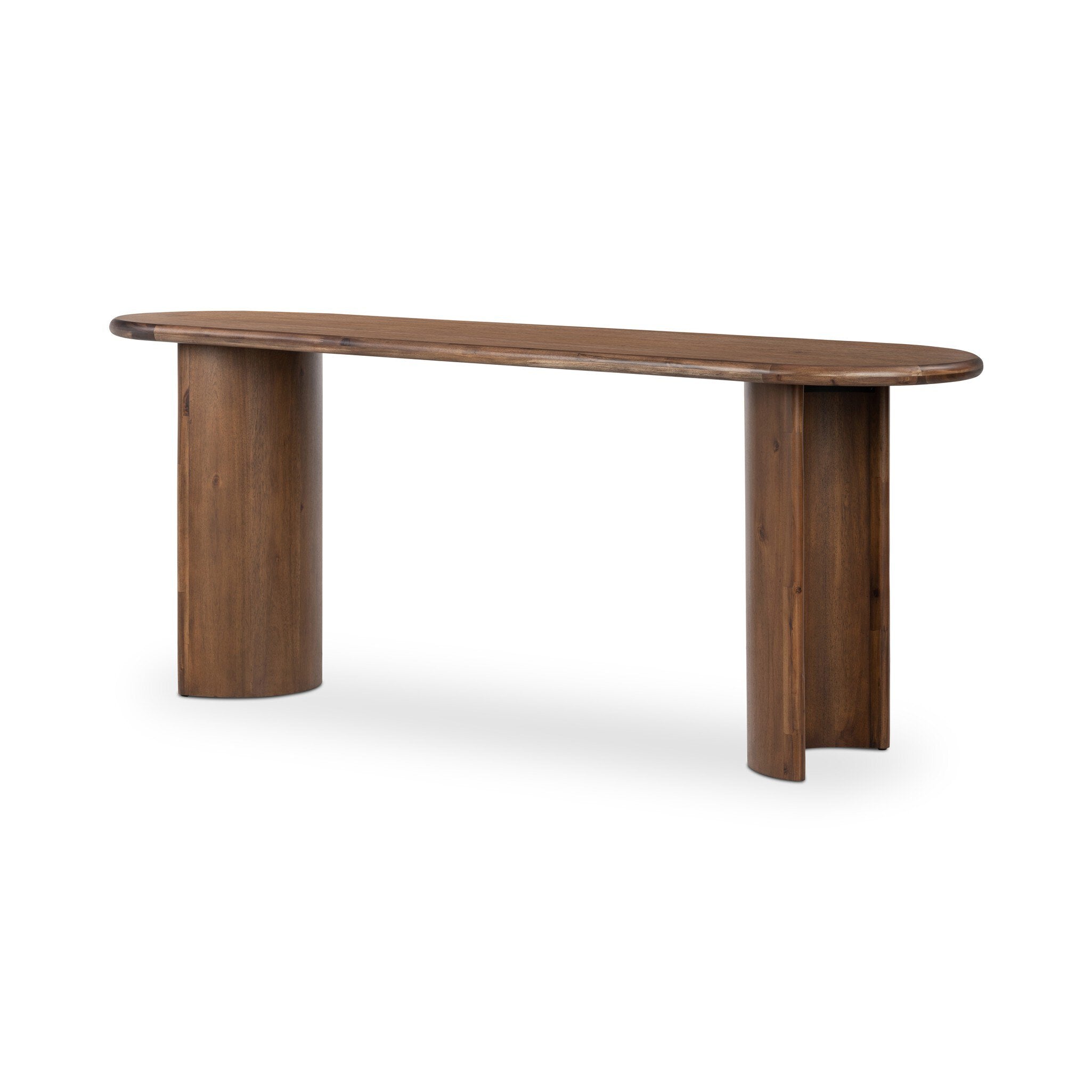 Paden Large Console Table - Seasoned Brown Acacia