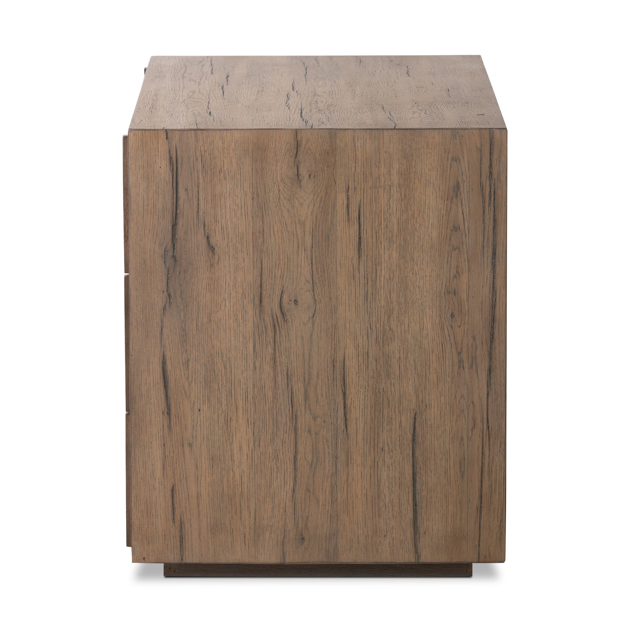 Leo Nightstand - Rustic Grey Veneer