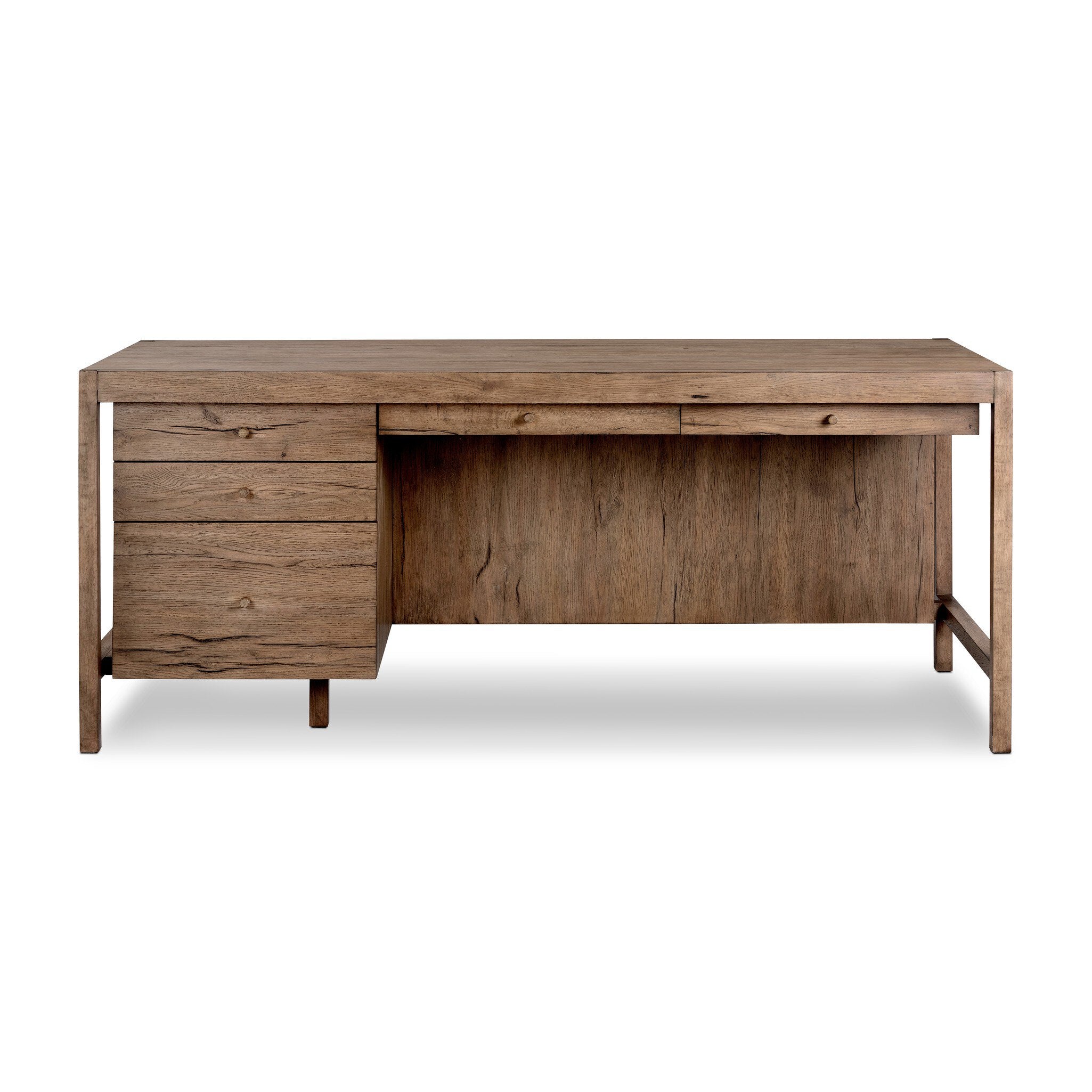 Suspension Desk - Rustic Grey Veneer