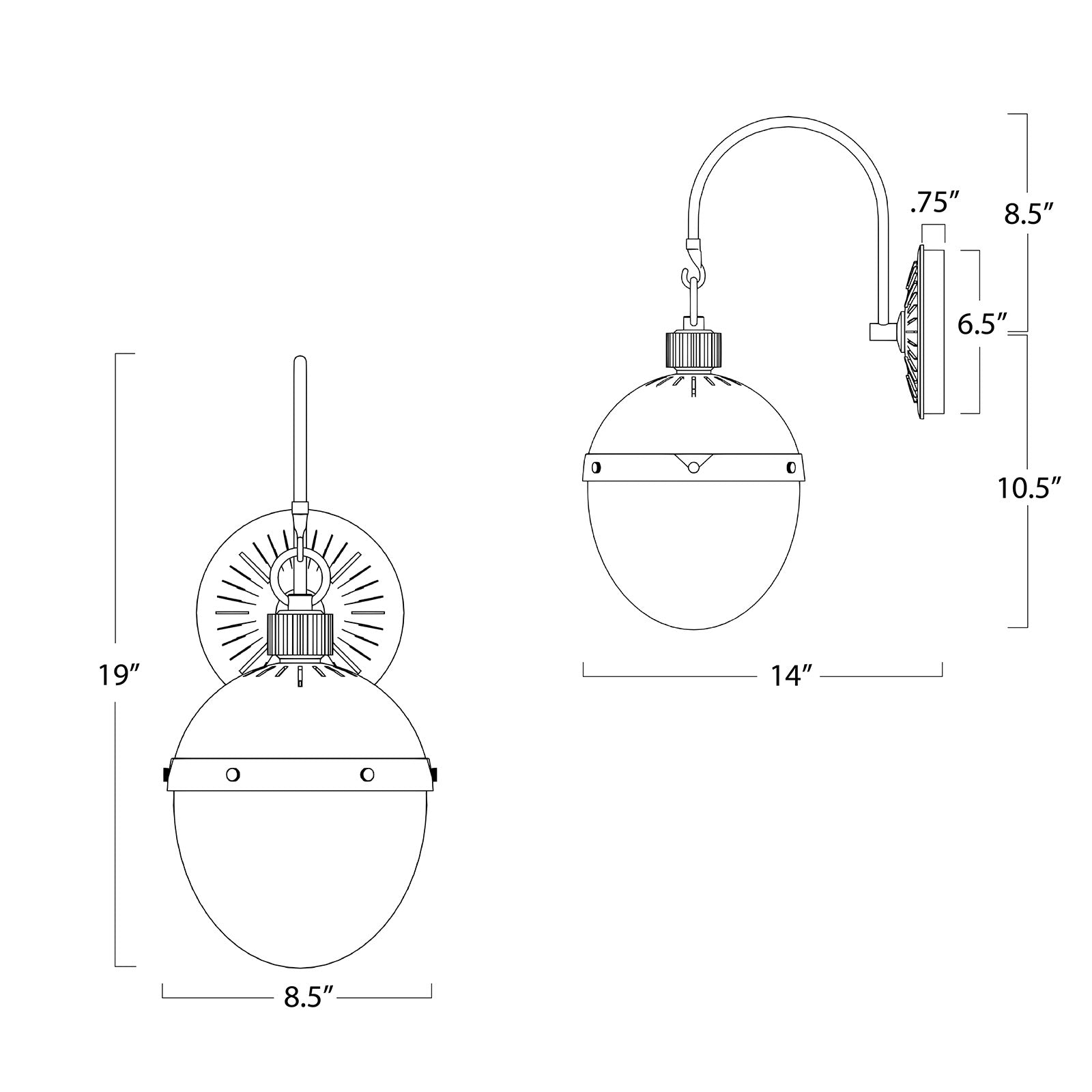 Otis Sconce (Polished Nickel)