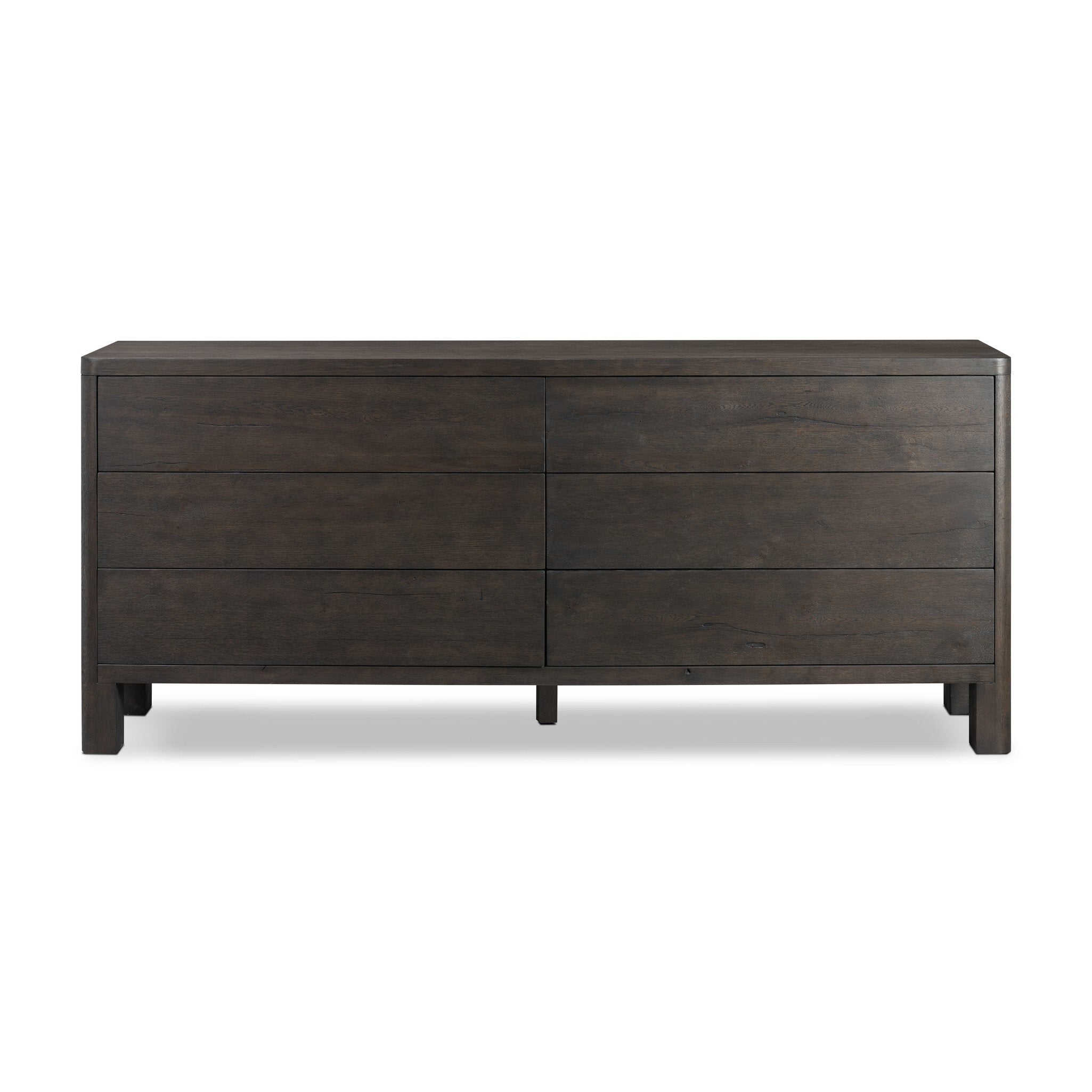 Noeline 6-Drawer Dresser - Smoked Black Oak Veneer