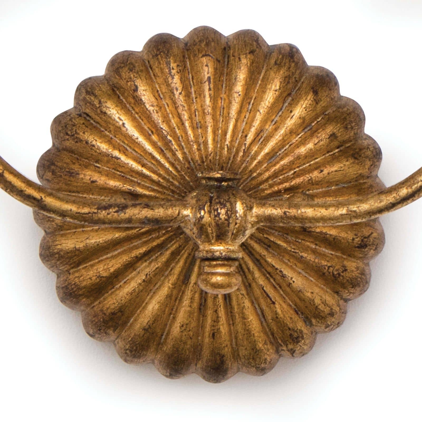 Clove Sconce Double (Antique Gold Leaf)