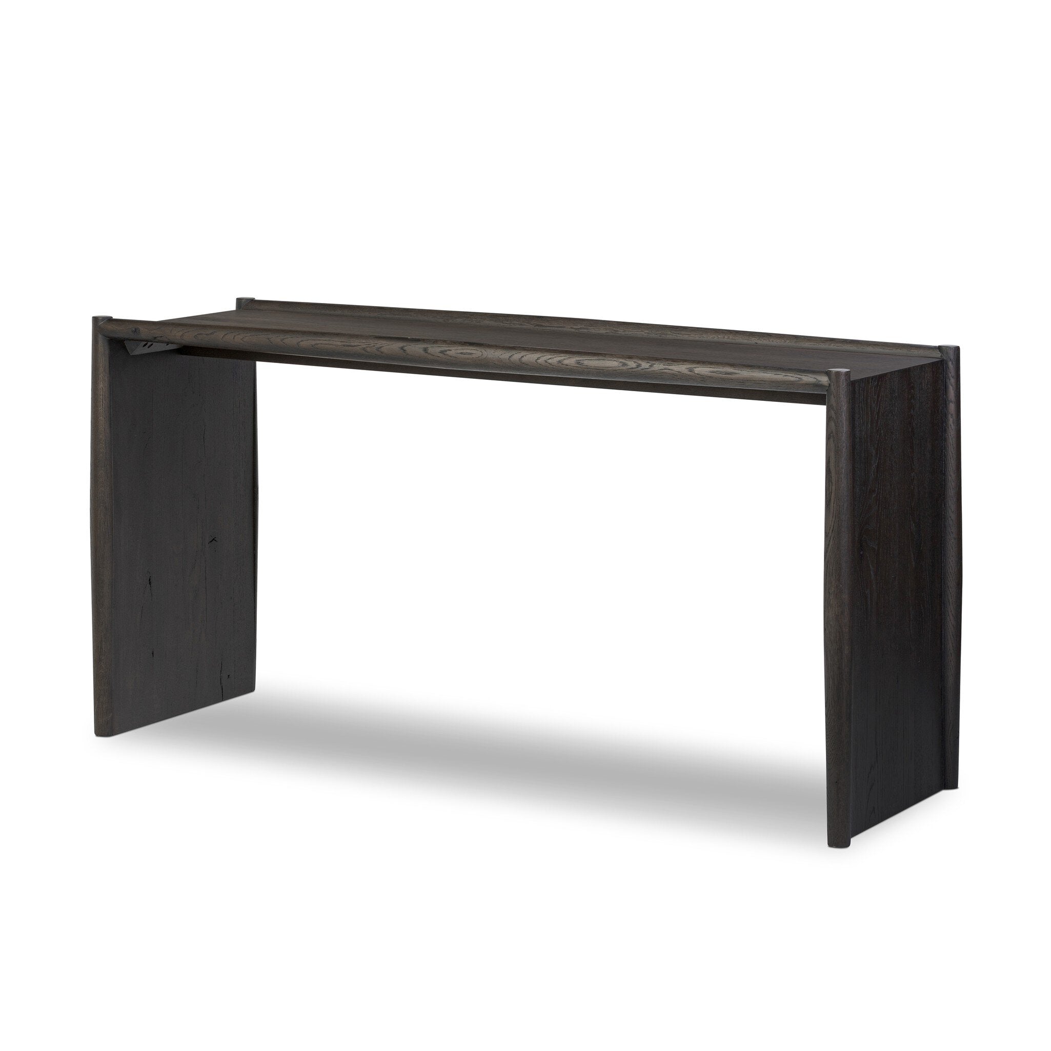 Glenview Console Table - Smoked Black Oak