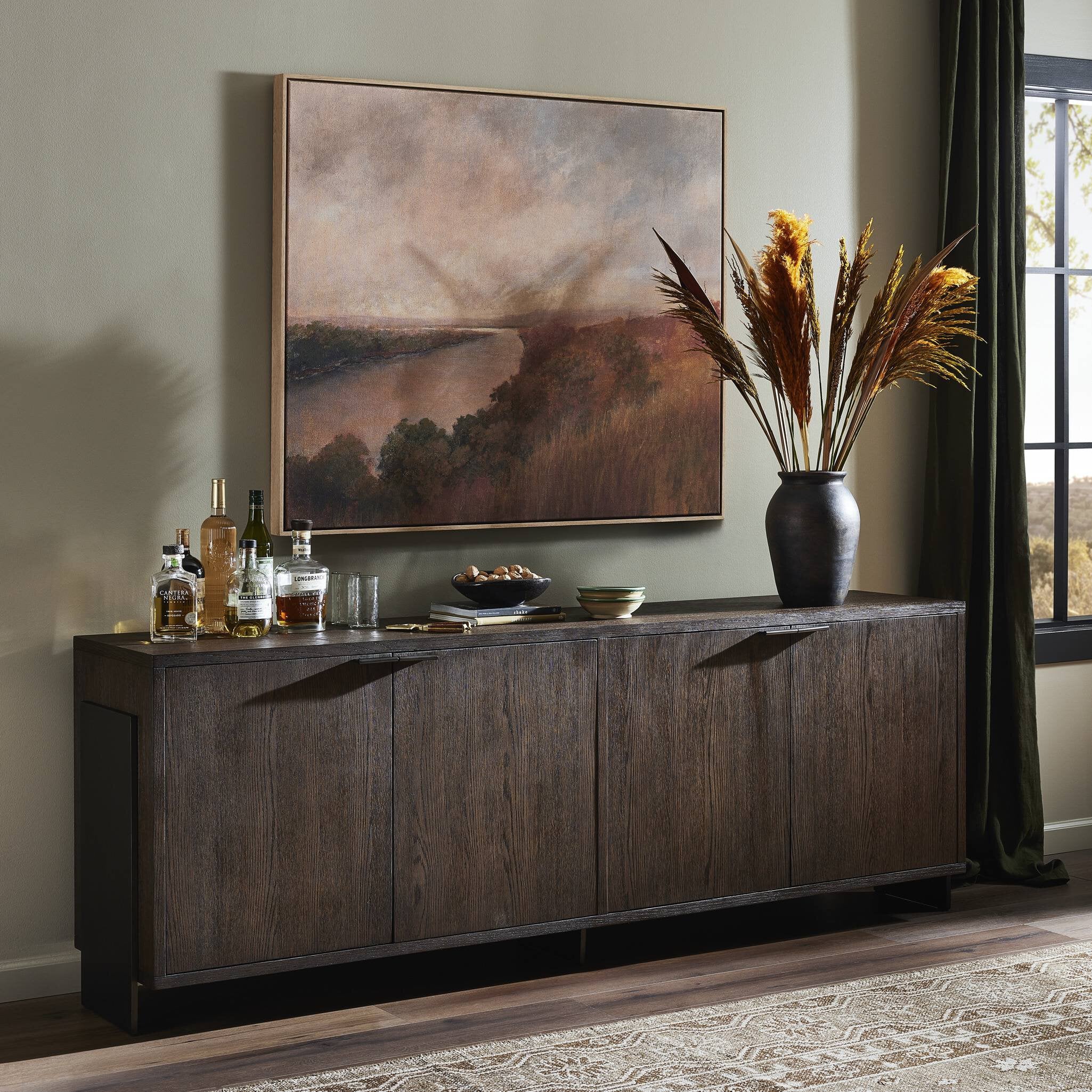 Westhoff Sideboard - Rubbed Black Oak
