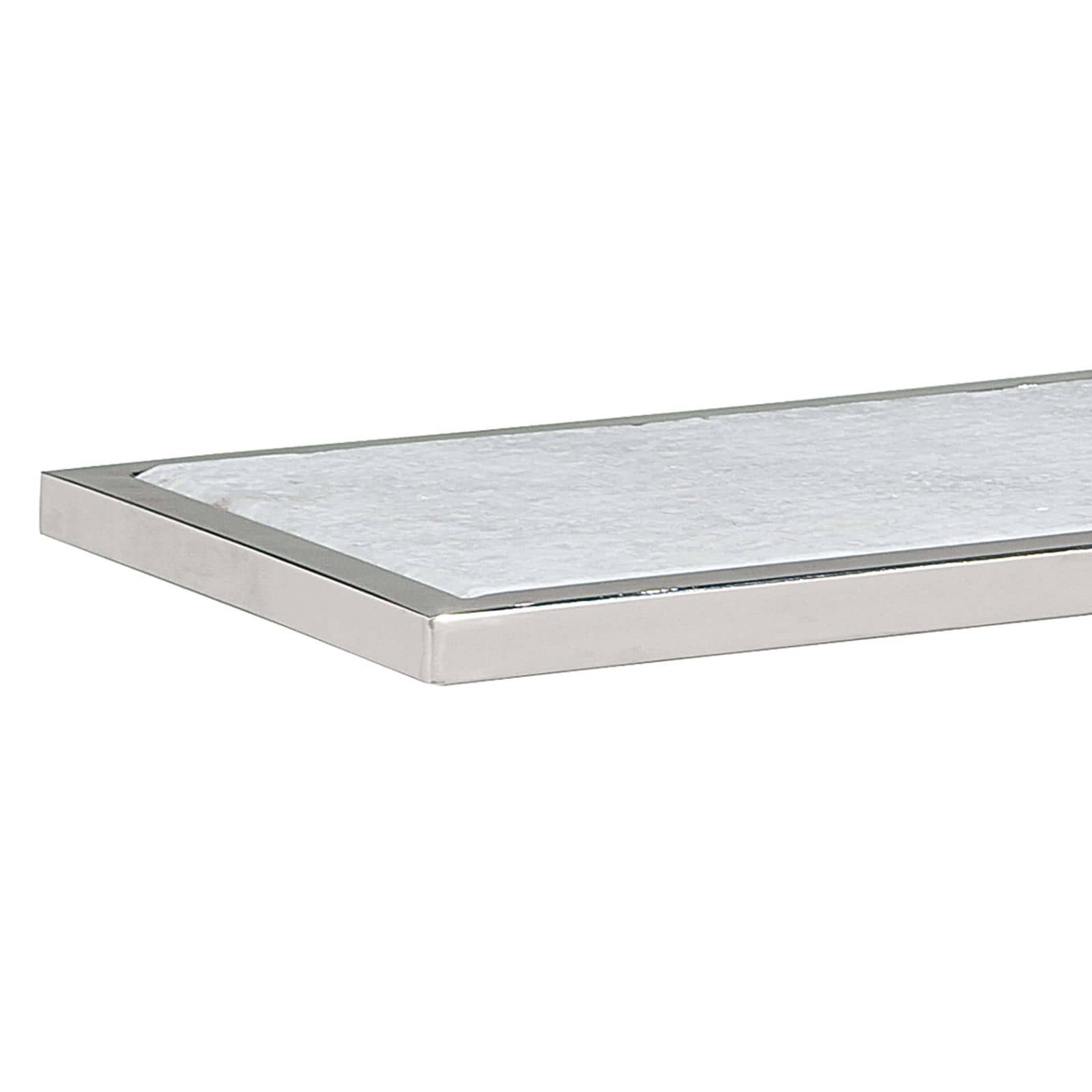 Echelon Sofa Hugger Table (Polished Nickel)