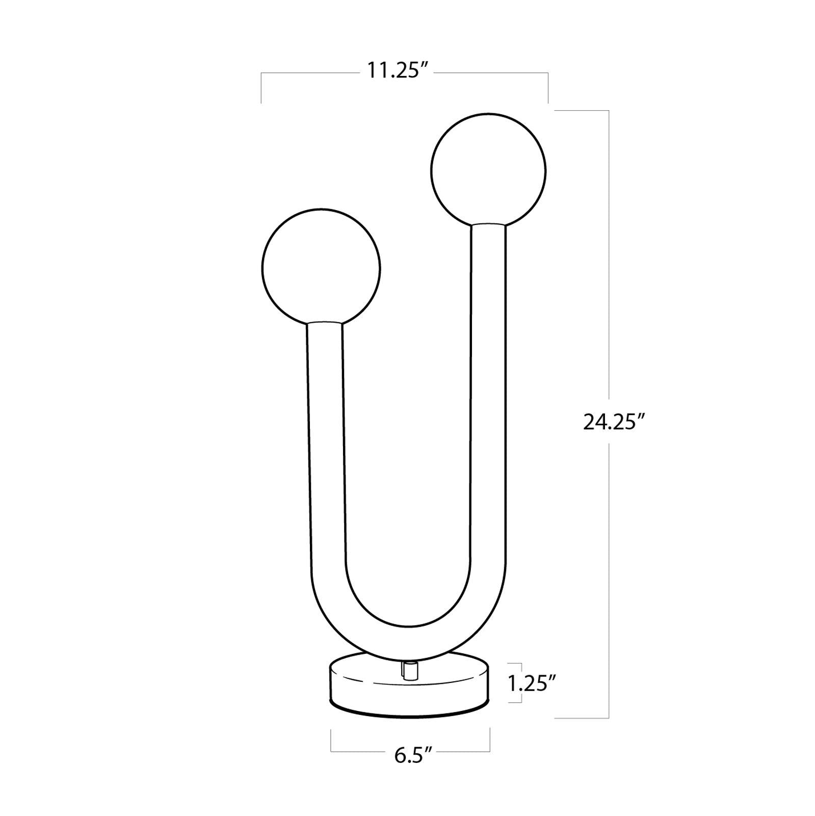 Happy Table Lamp (Polished Nickel)