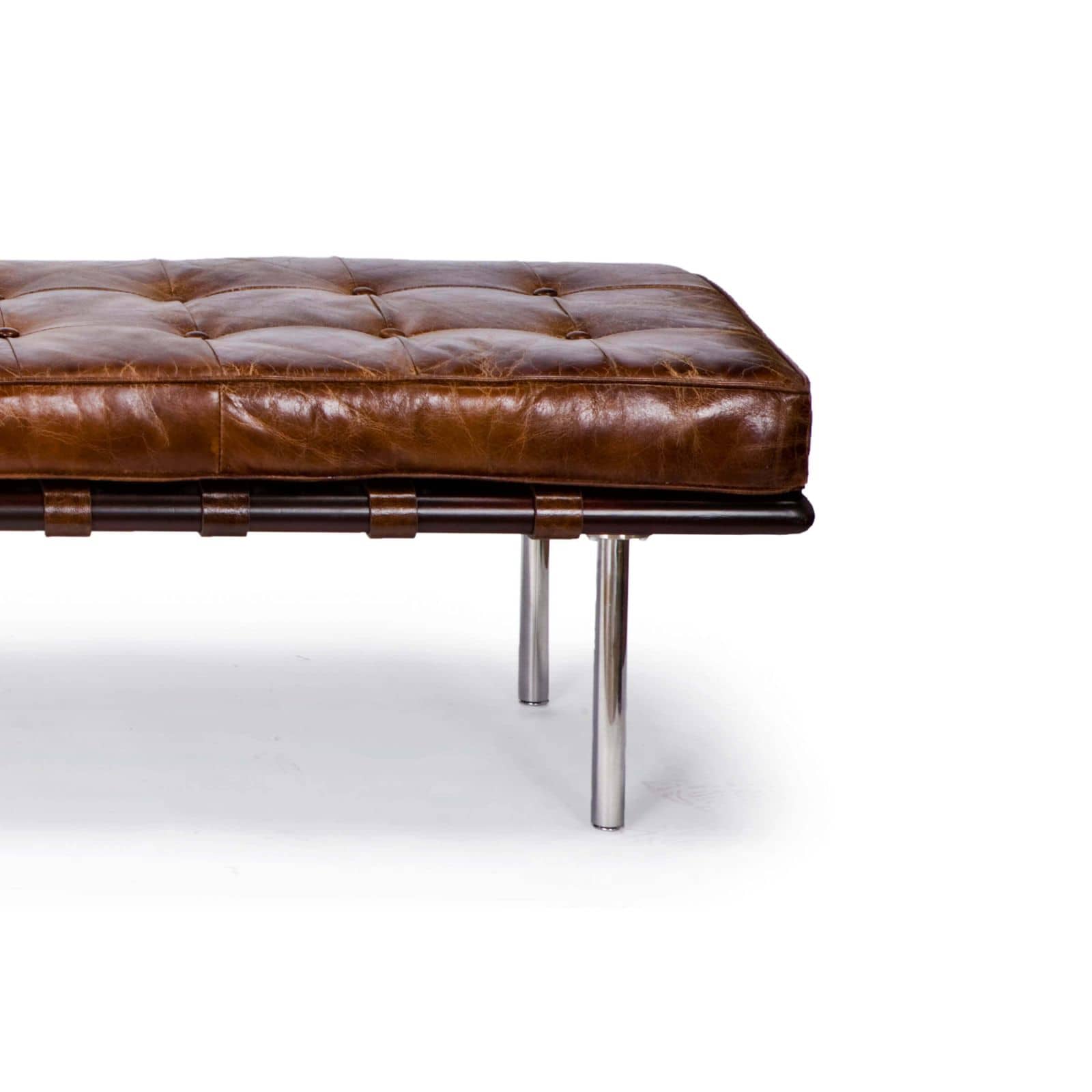 Tufted Gallery Bench (Cigar)