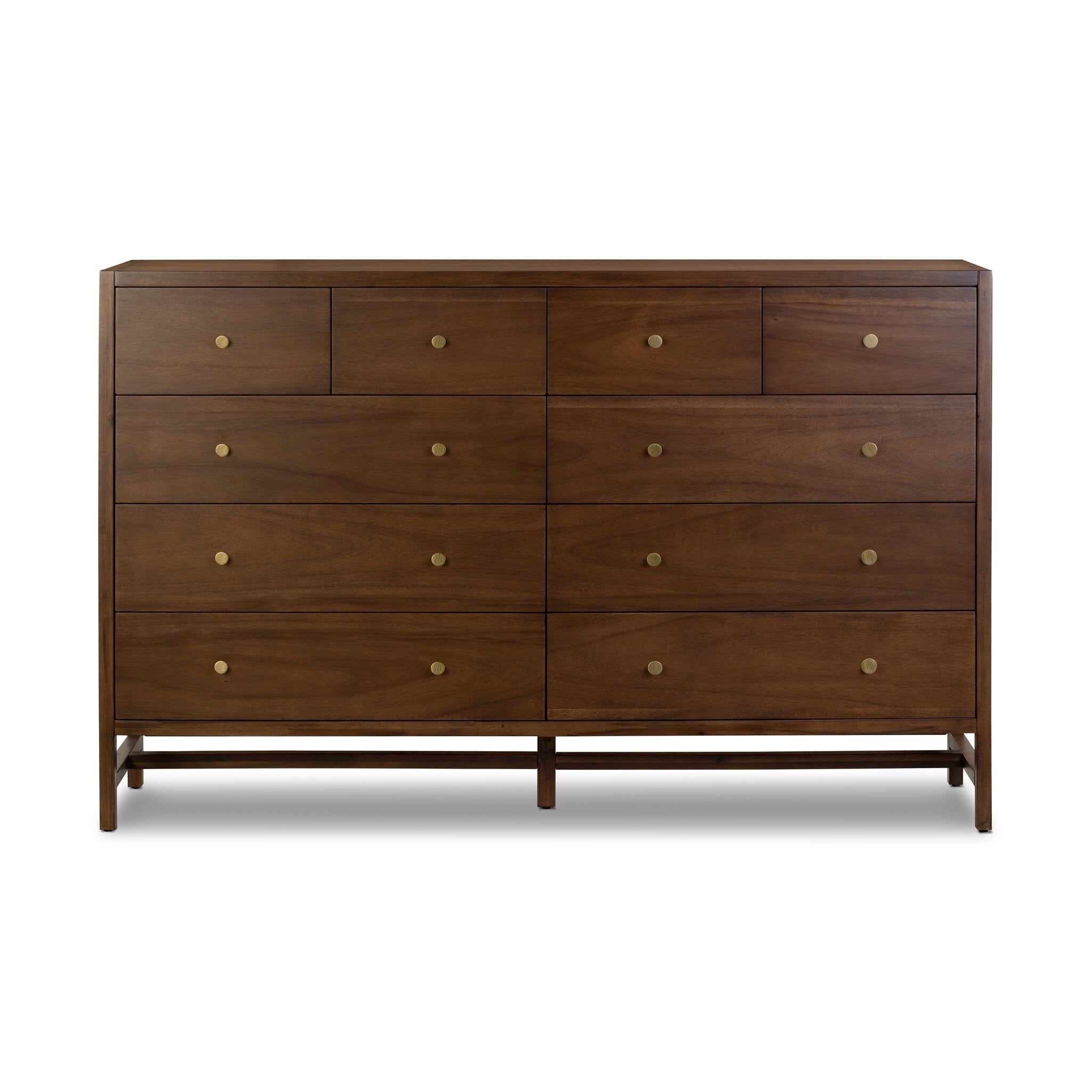 Sullivan 10 Drawer Dresser - Saddle Tan Veneer