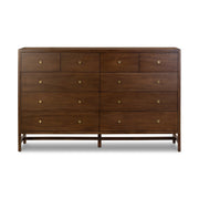 Sullivan 10 Drawer Dresser - Saddle Tan Veneer
