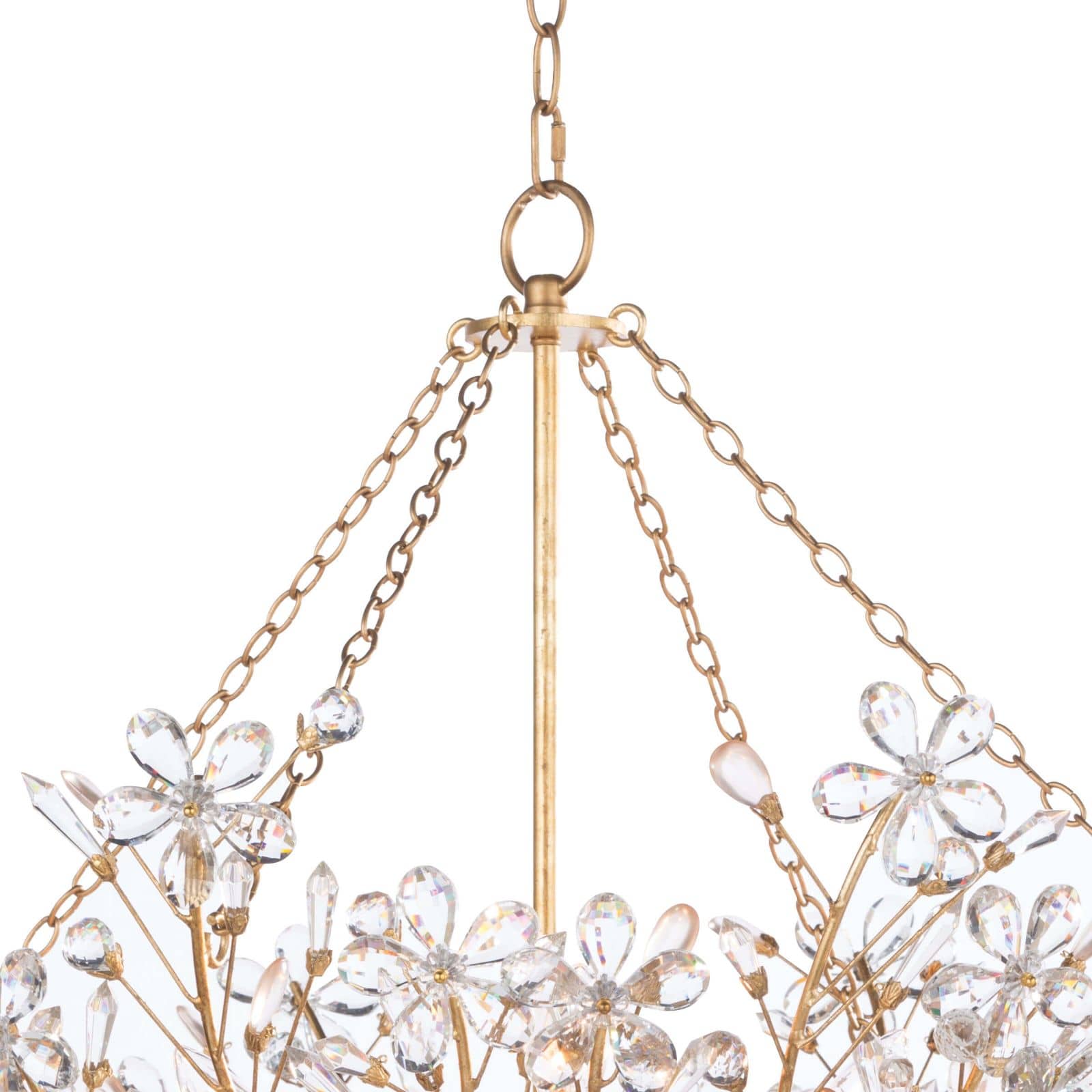 Cheshire Basin Chandelier (Gold Leaf)