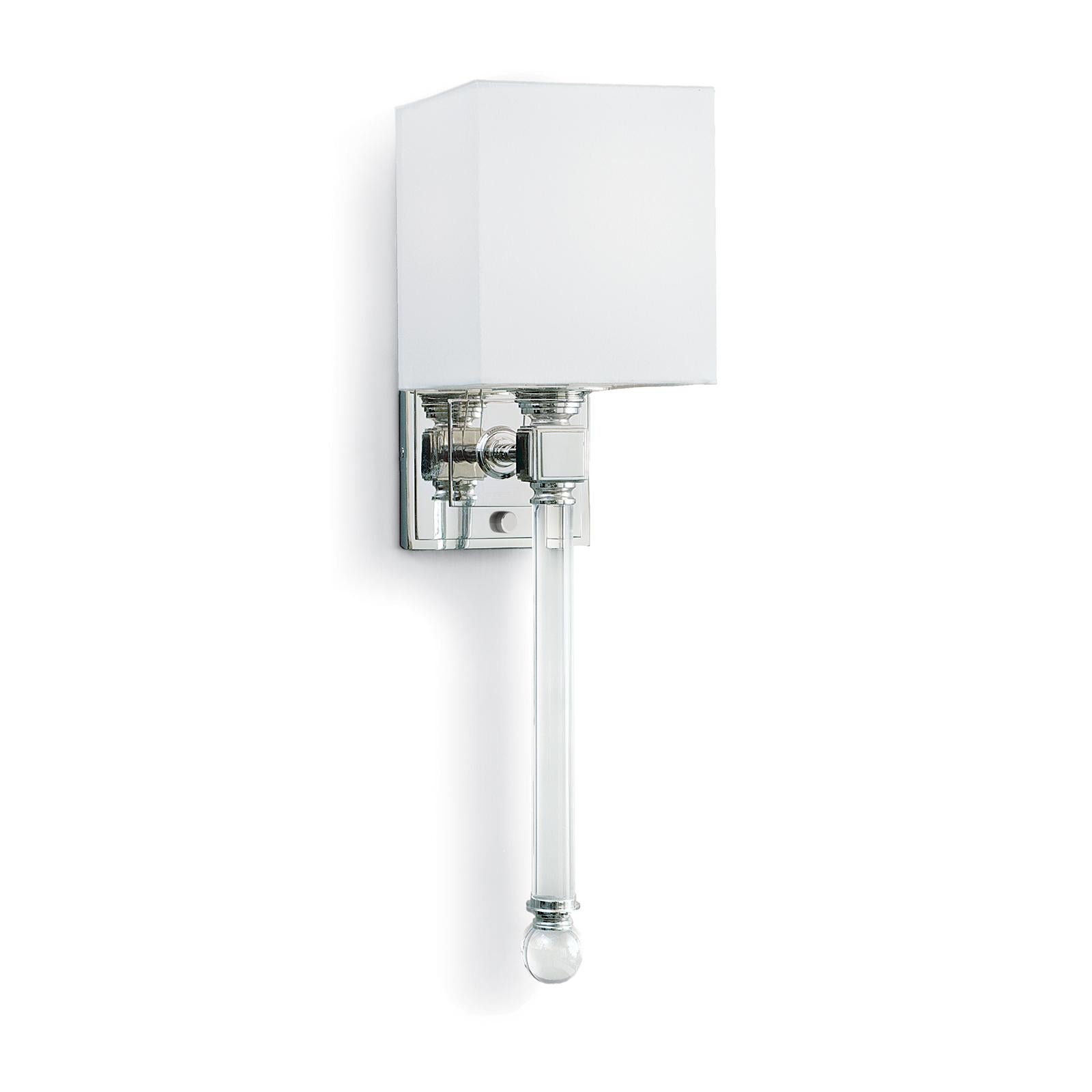 Crystal Tail Sconce (Polished Nickel)