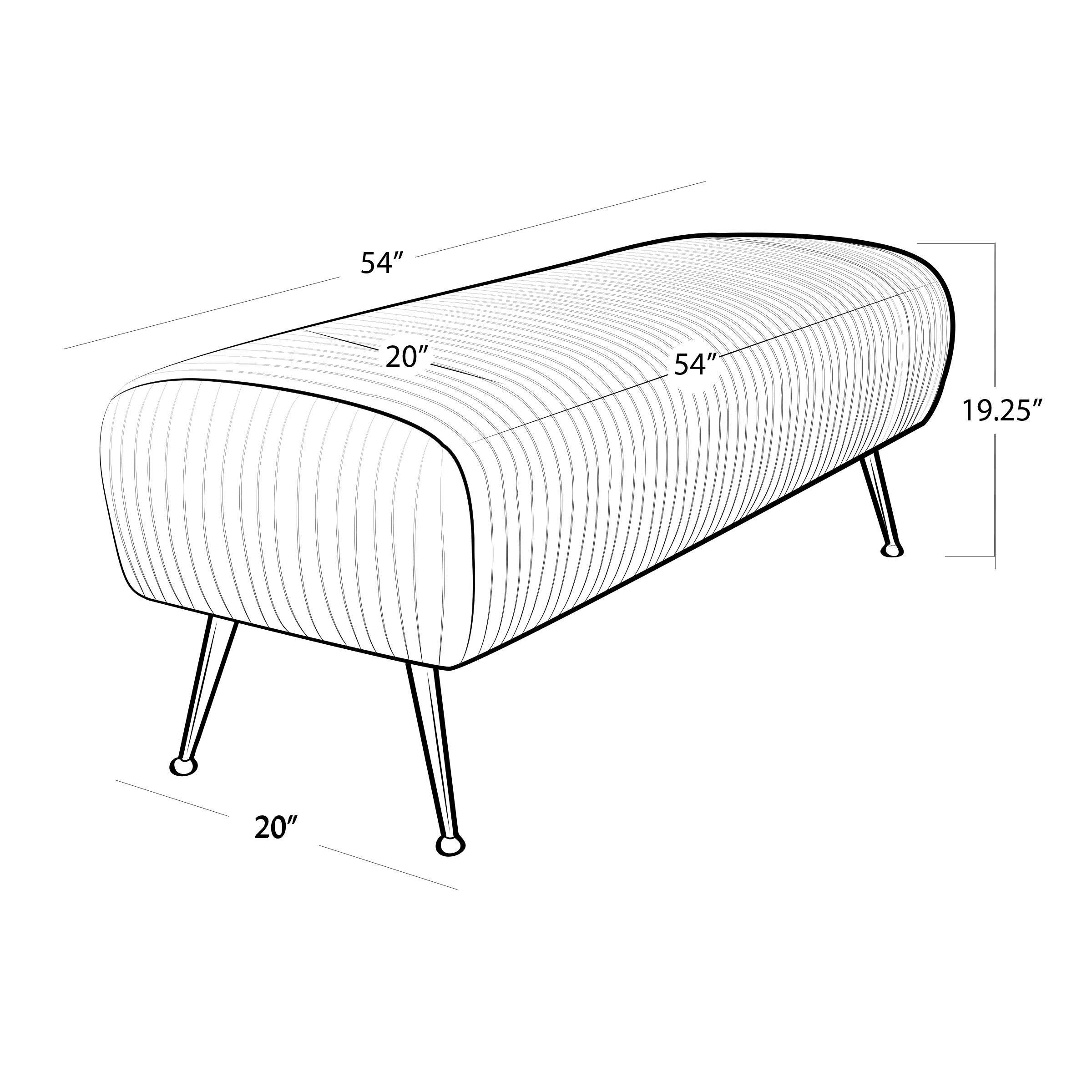 Beretta Leather Bench (Cappuccino)