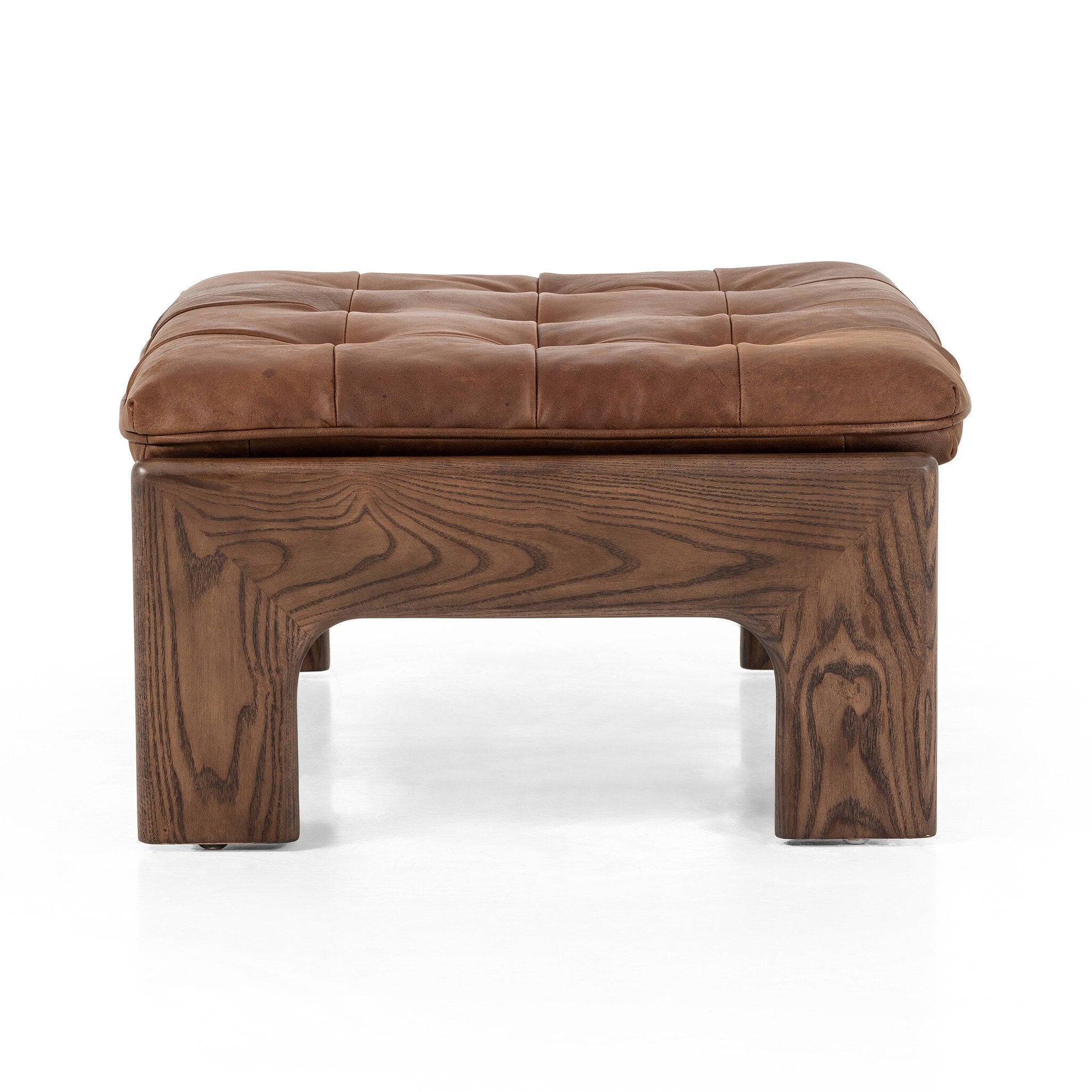 Halston Ottoman - Heirloom Sienna
